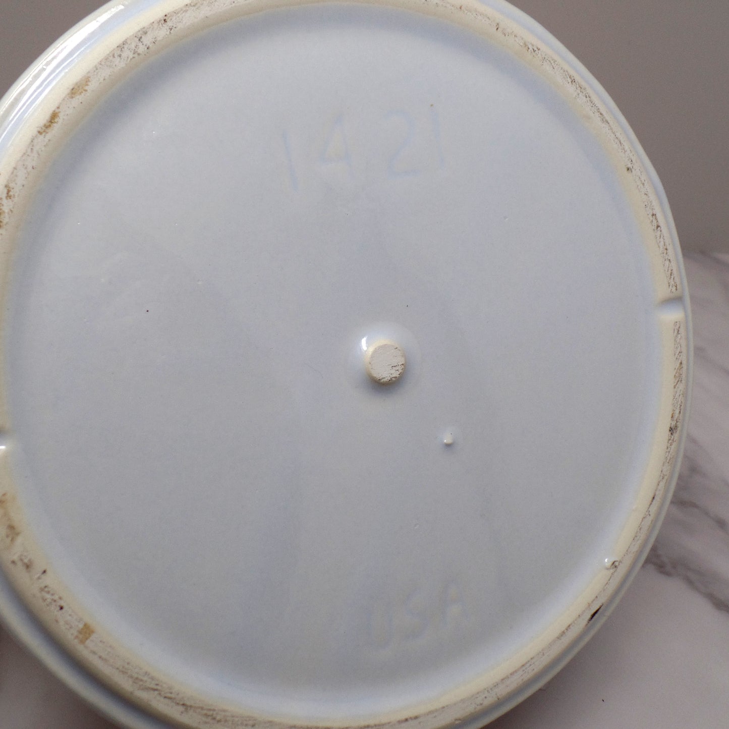Vintage McCoy Strawberry Country Ceramic Bean Pot (#1421) (1980s)