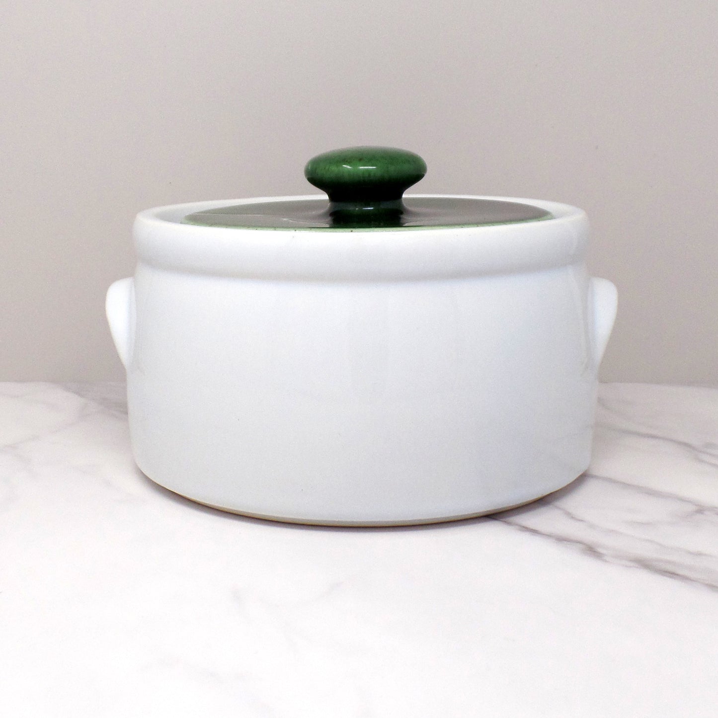 Vintage McCoy Strawberry Country Ceramic Bean Pot (#1421) (1980s)