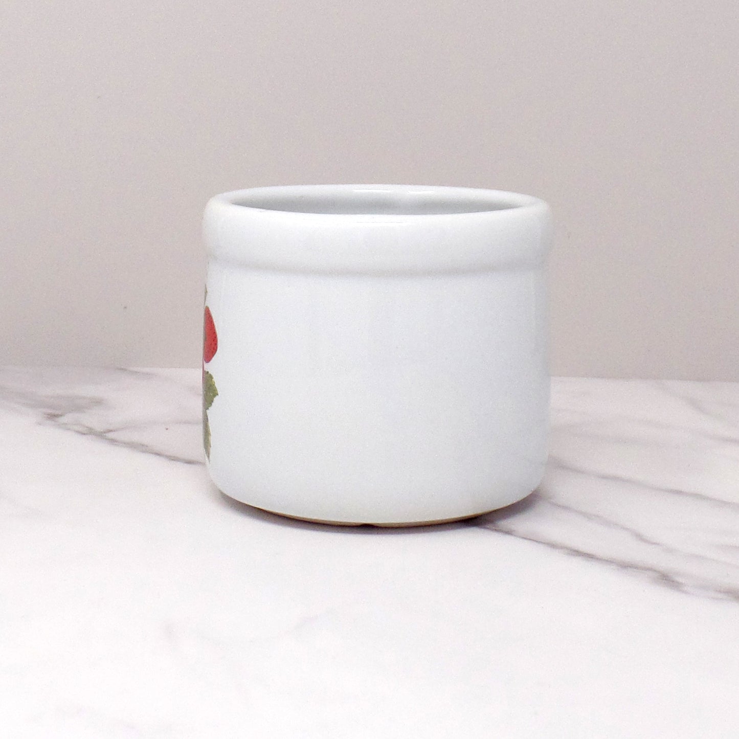 Vintage McCoy Strawberry Country Ceramic Small Crock (657) (1980s)