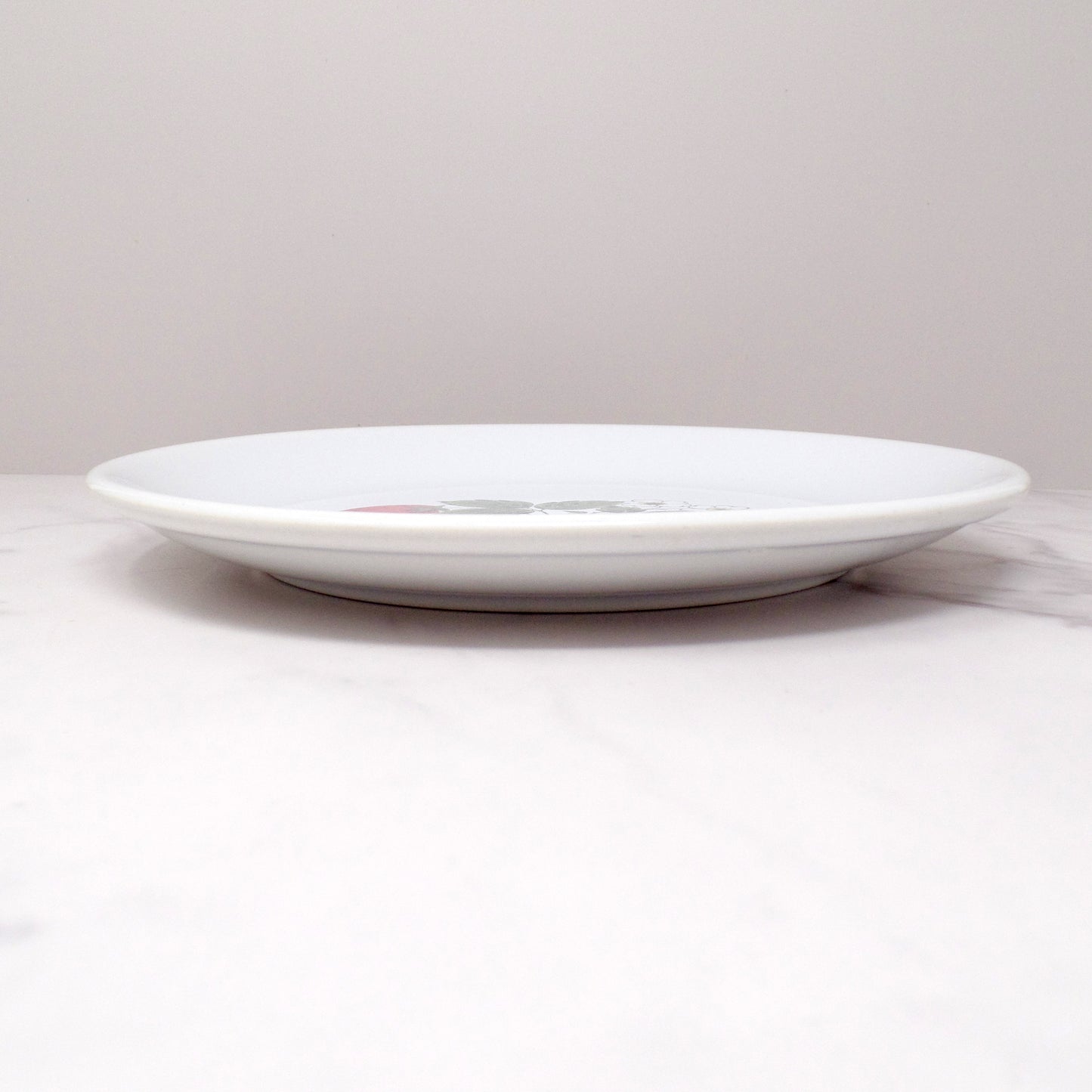 Vintage McCoy Strawberry Country Ceramic Large Dinner Plate, 10 1/2" (1980s)