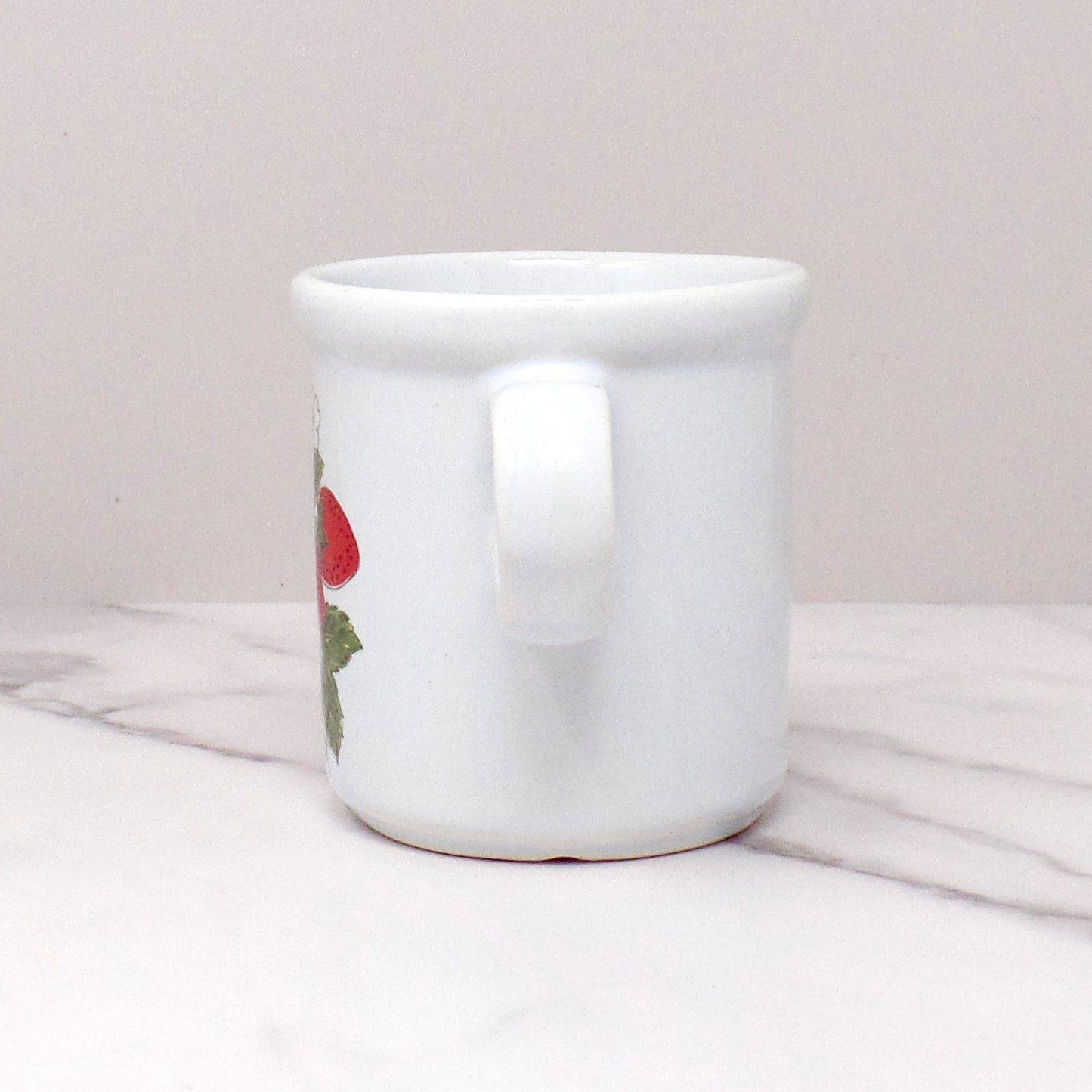 Vintage McCoy Strawberry Country Ceramic Mug (1412), 8 oz (1980s)