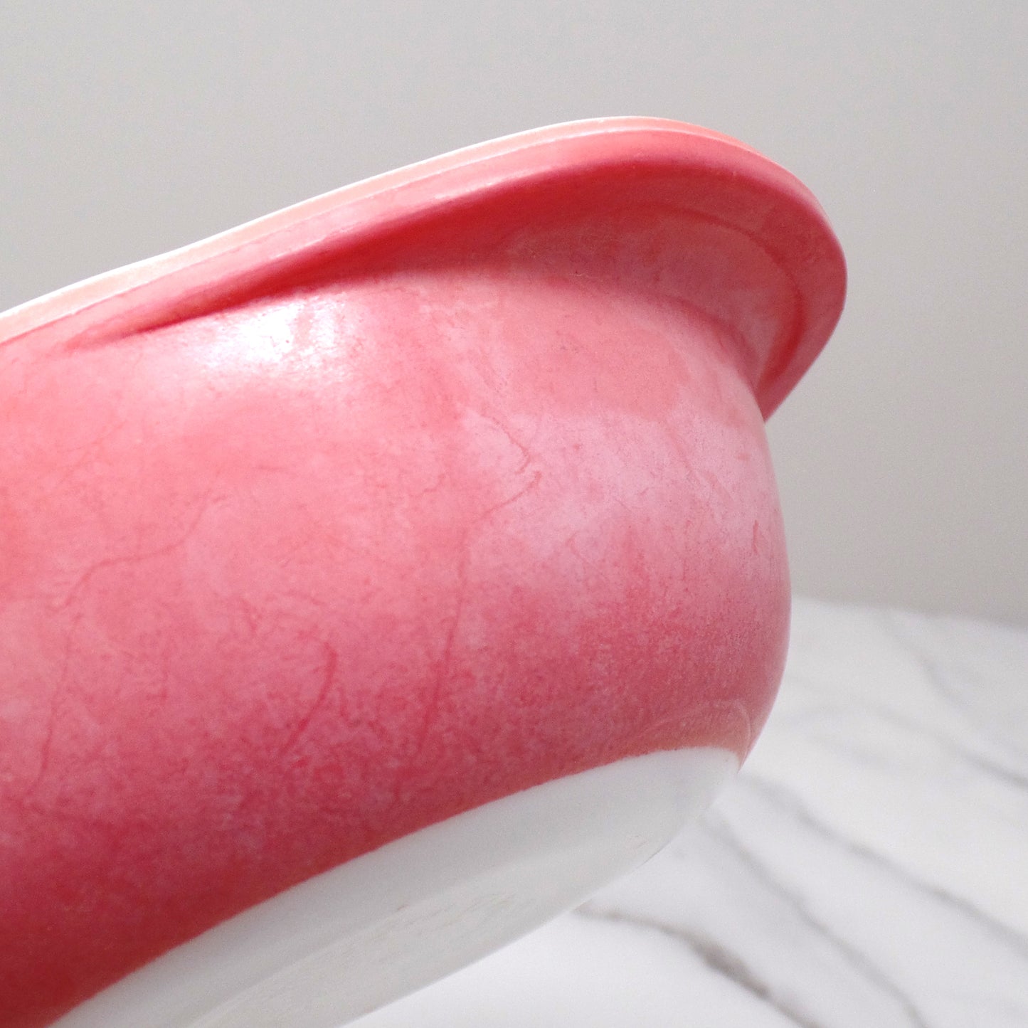 Vintage Pyrex 8 oz Round Casserole Dish (080), Flamingo (1950-60s)