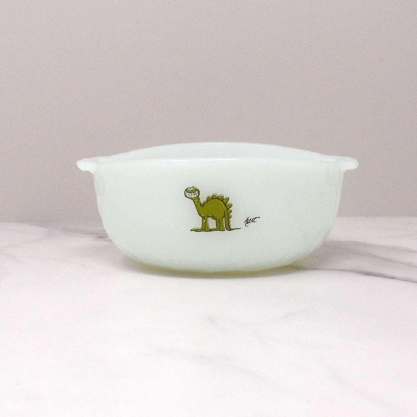 Vintage Anchor Hocking Fire-King Hart BC Comics Milk Glass Cereal Bowl (1970s)