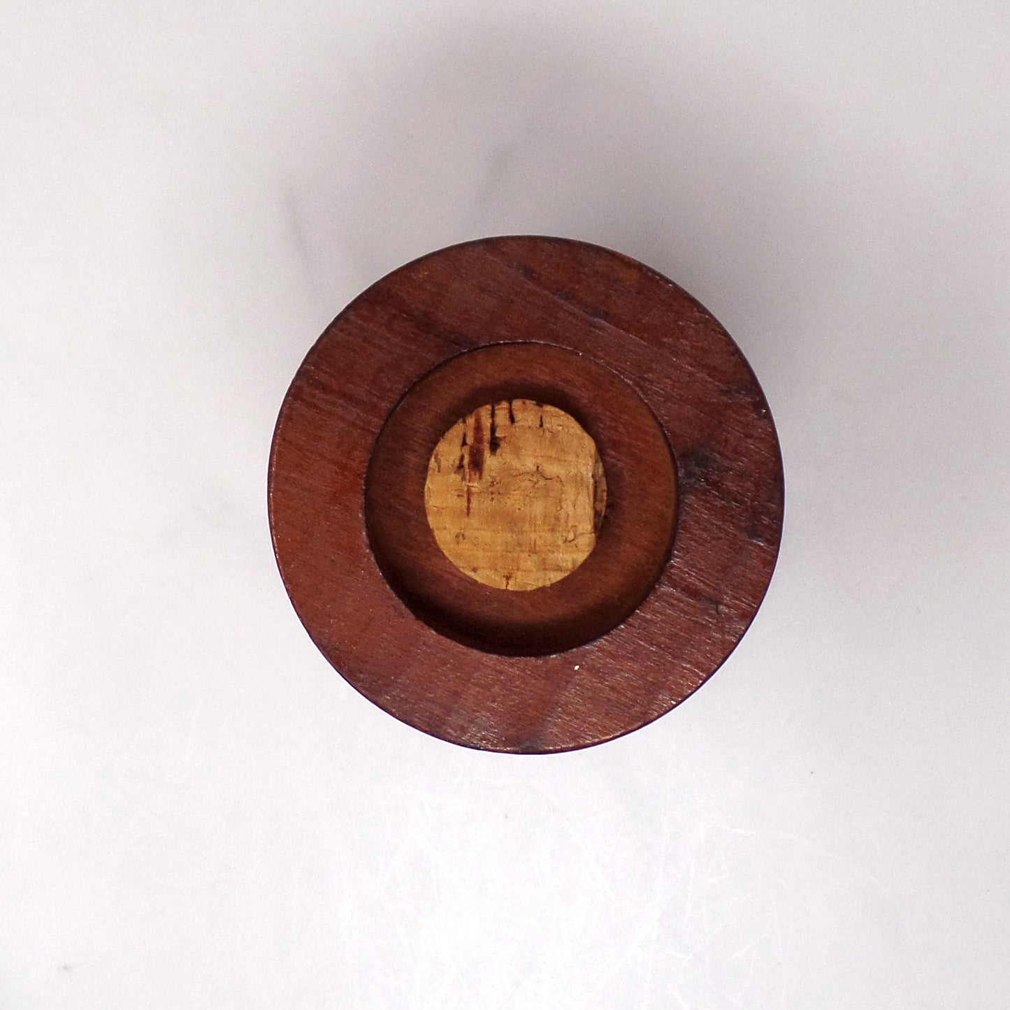 Vintage Layered Wood Salt Shaker (1970s)