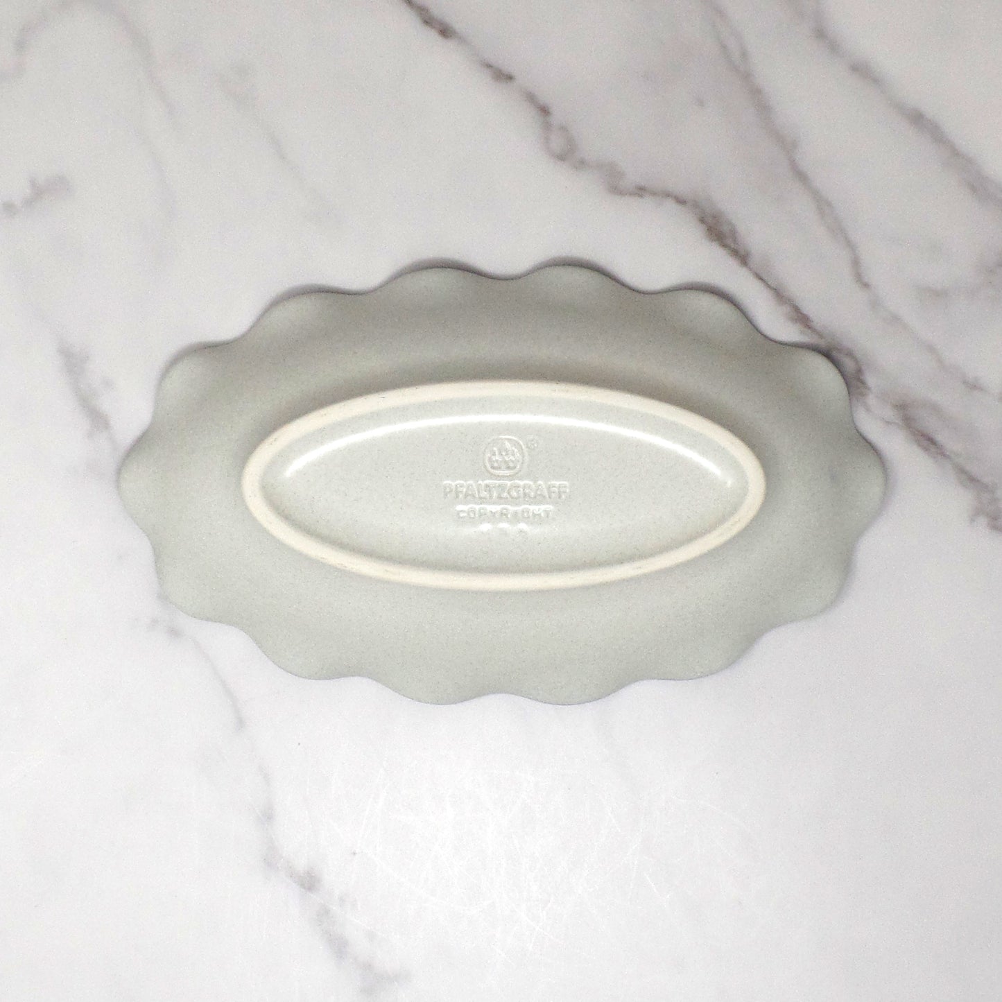 Vintage Ceramic Pfaltzgraff Yorktowne Fluted Relish Bowl (1980s-90s)