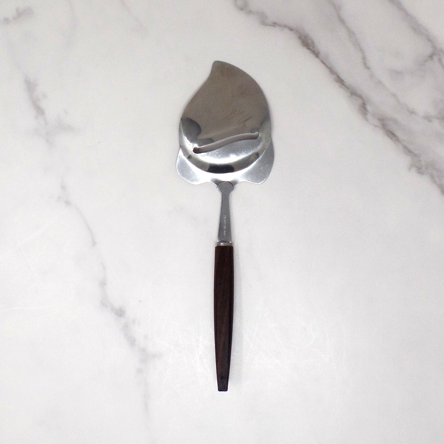 Vintage Wooden Handled Stainless Steel Cheese Plane / Slicer (1960s)