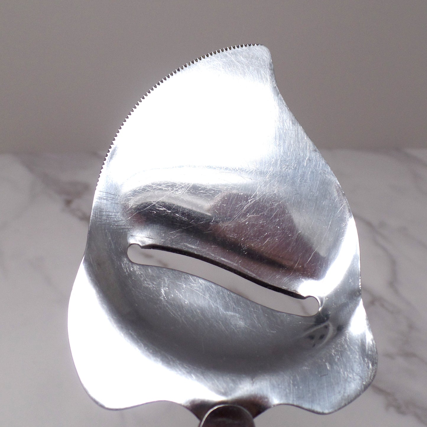 Vintage Wooden Handled Stainless Steel Cheese Plane / Slicer (1960s)
