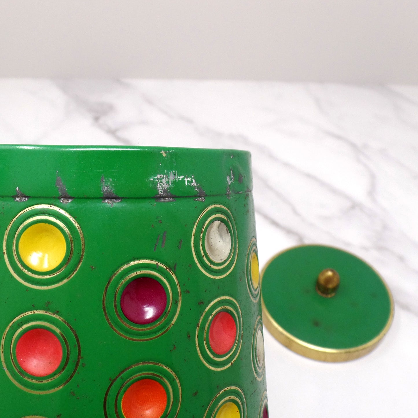 Vintage Storck German Fruit Candy Holiday Tin (1964)