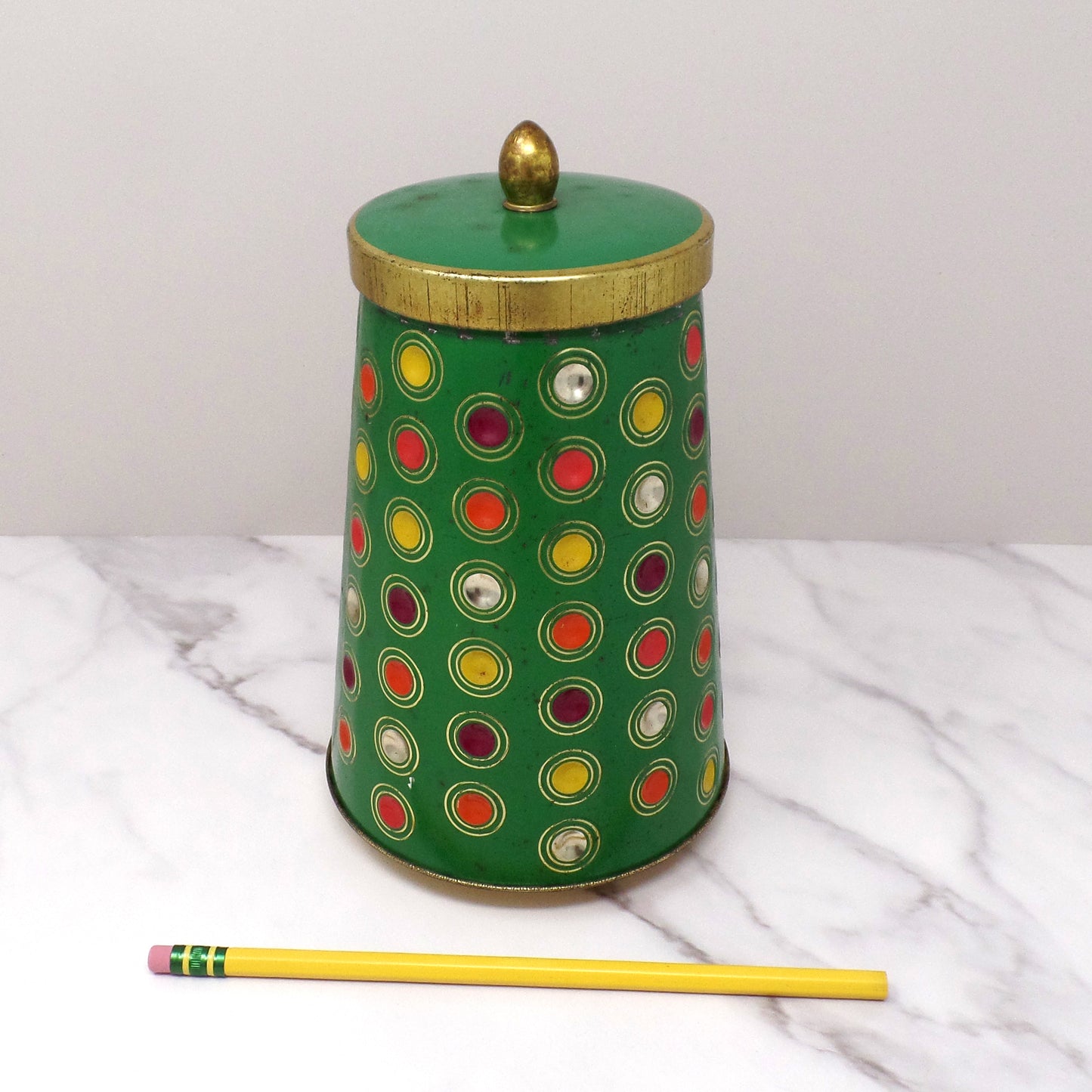 Vintage Storck German Fruit Candy Holiday Tin (1964)