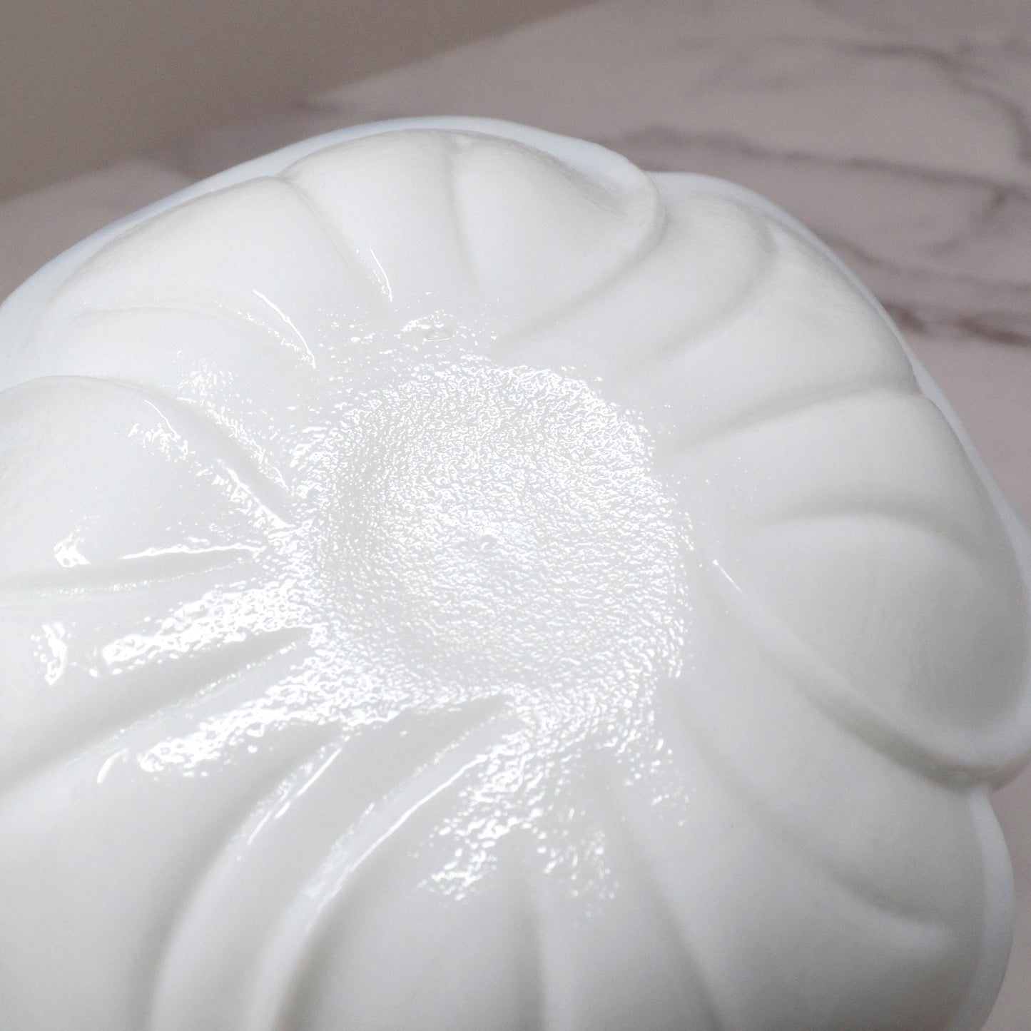 Vintage Milk Glass Dogwood Flower Ashtray / Trinket Dish