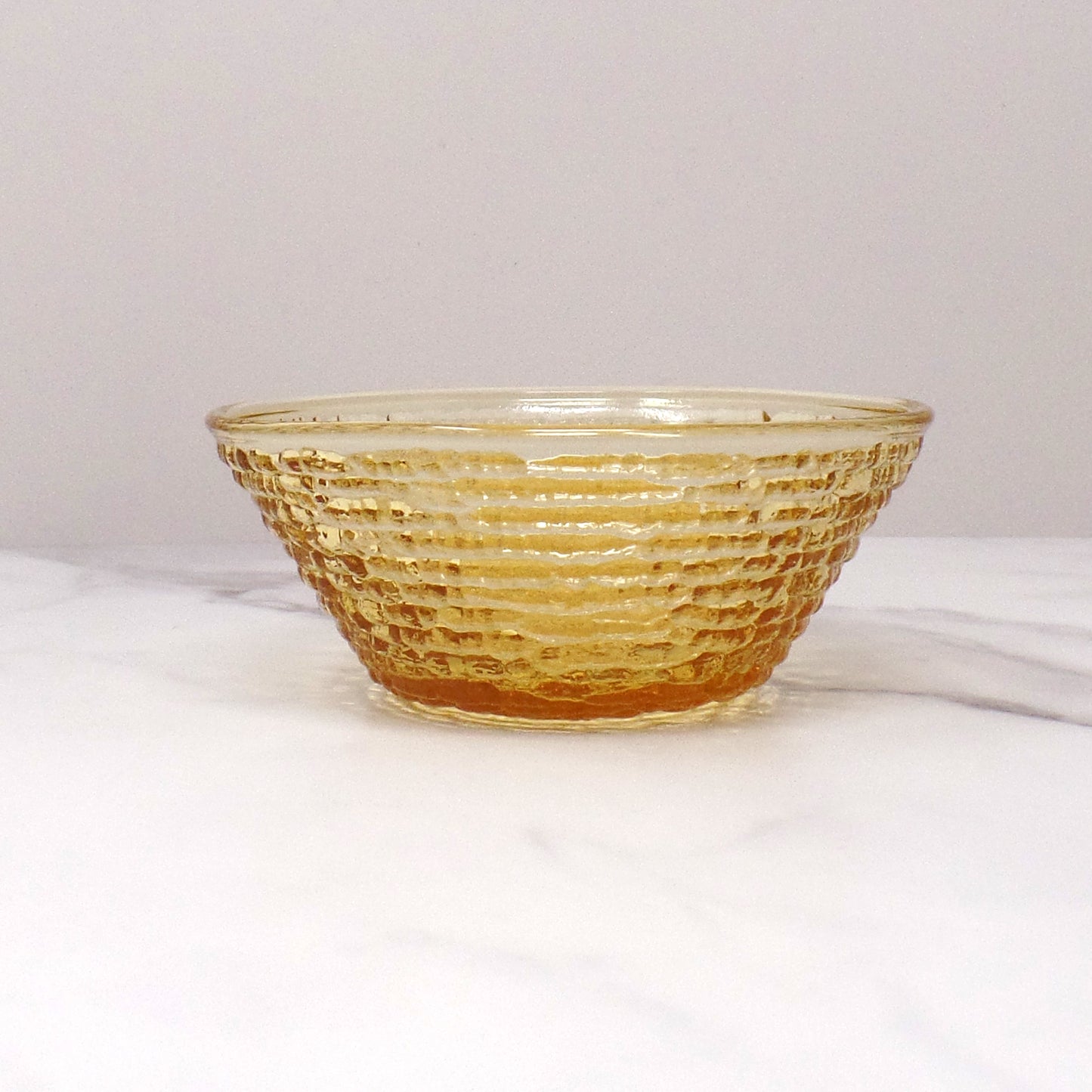 Vintage Anchor Hocking Soreno Amber Small Berry Bowl (1960s)