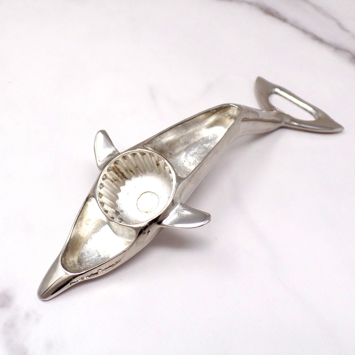 Vintage Silver Plated Dolphin Bottle Opener (1960s)