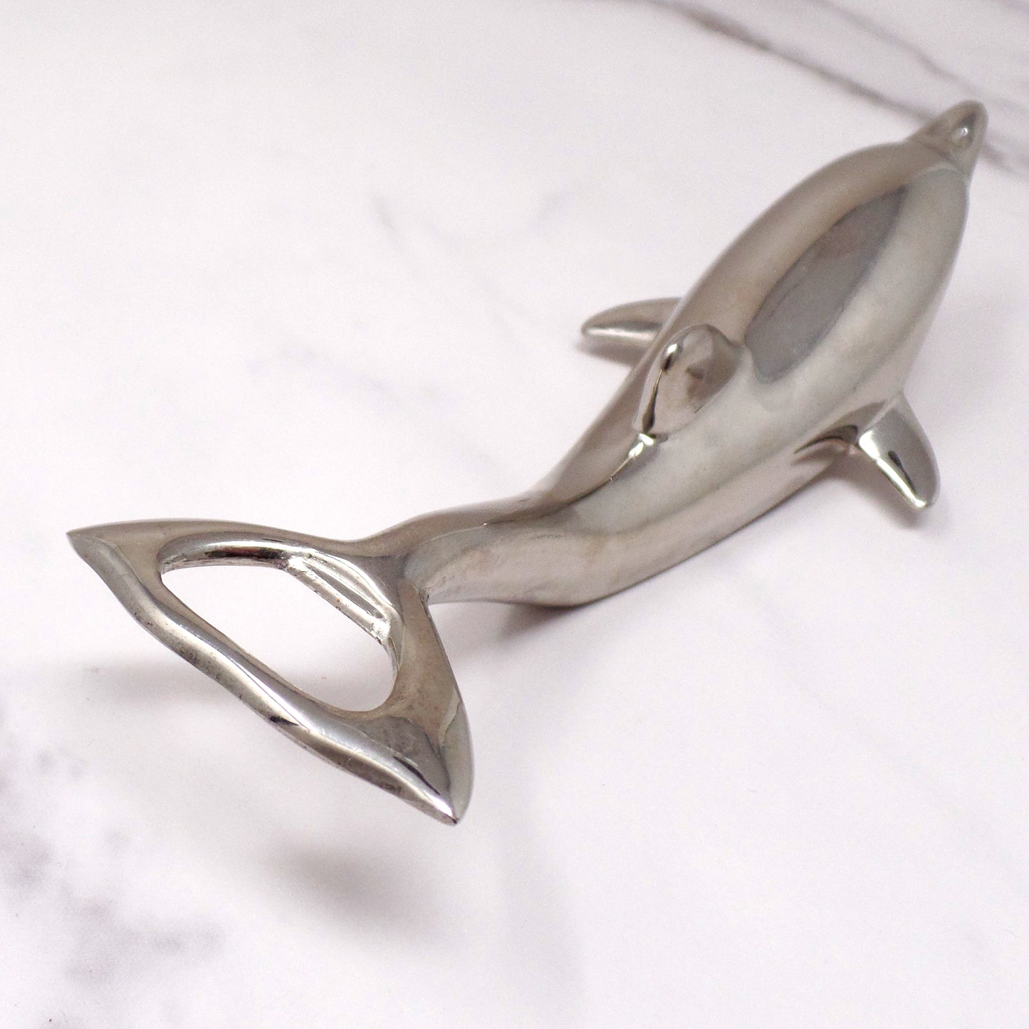 Vintage Silver Plated Dolphin Bottle Opener (1960s)