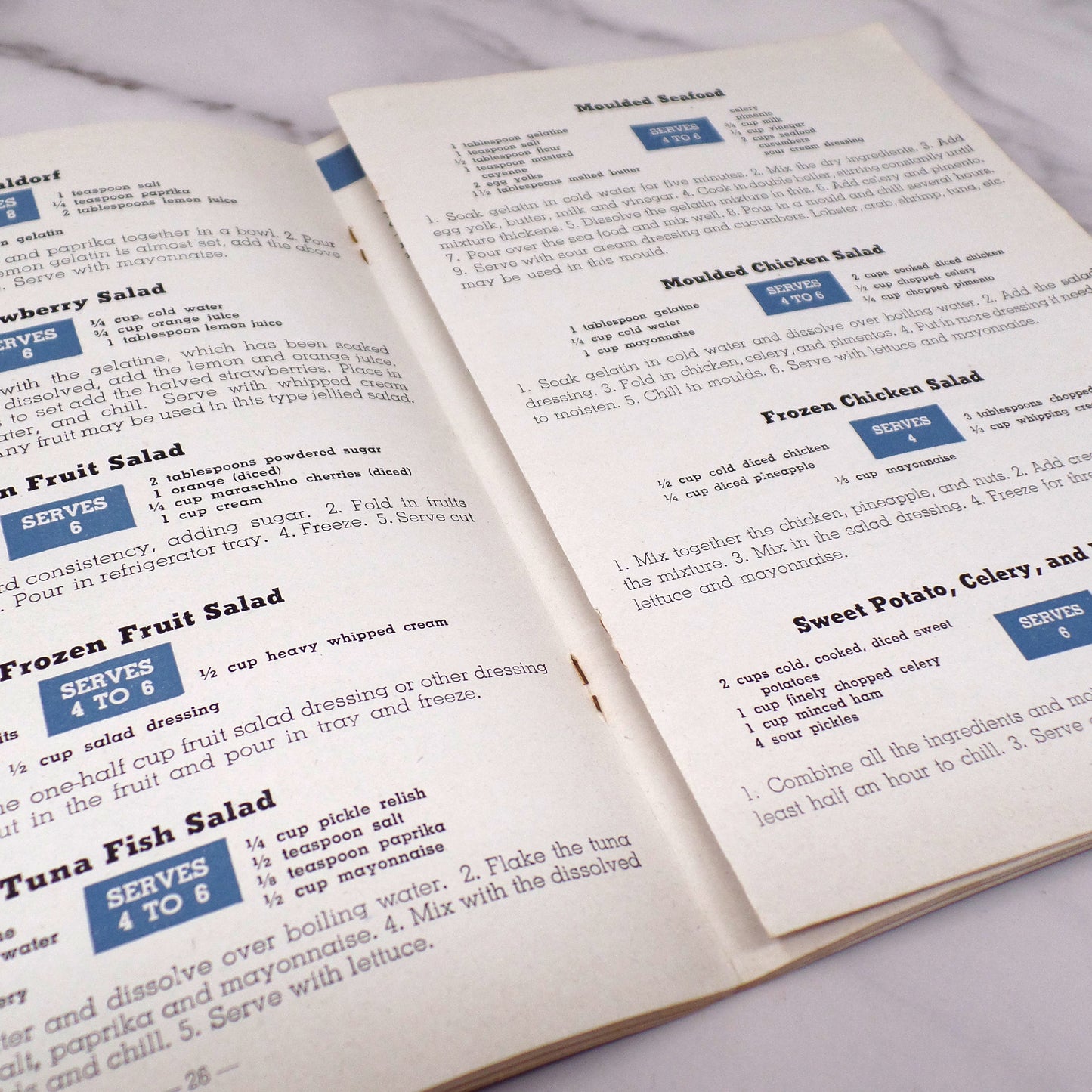 Vintage Booklet, Cold Cooking, Montgomery Ward (1942)