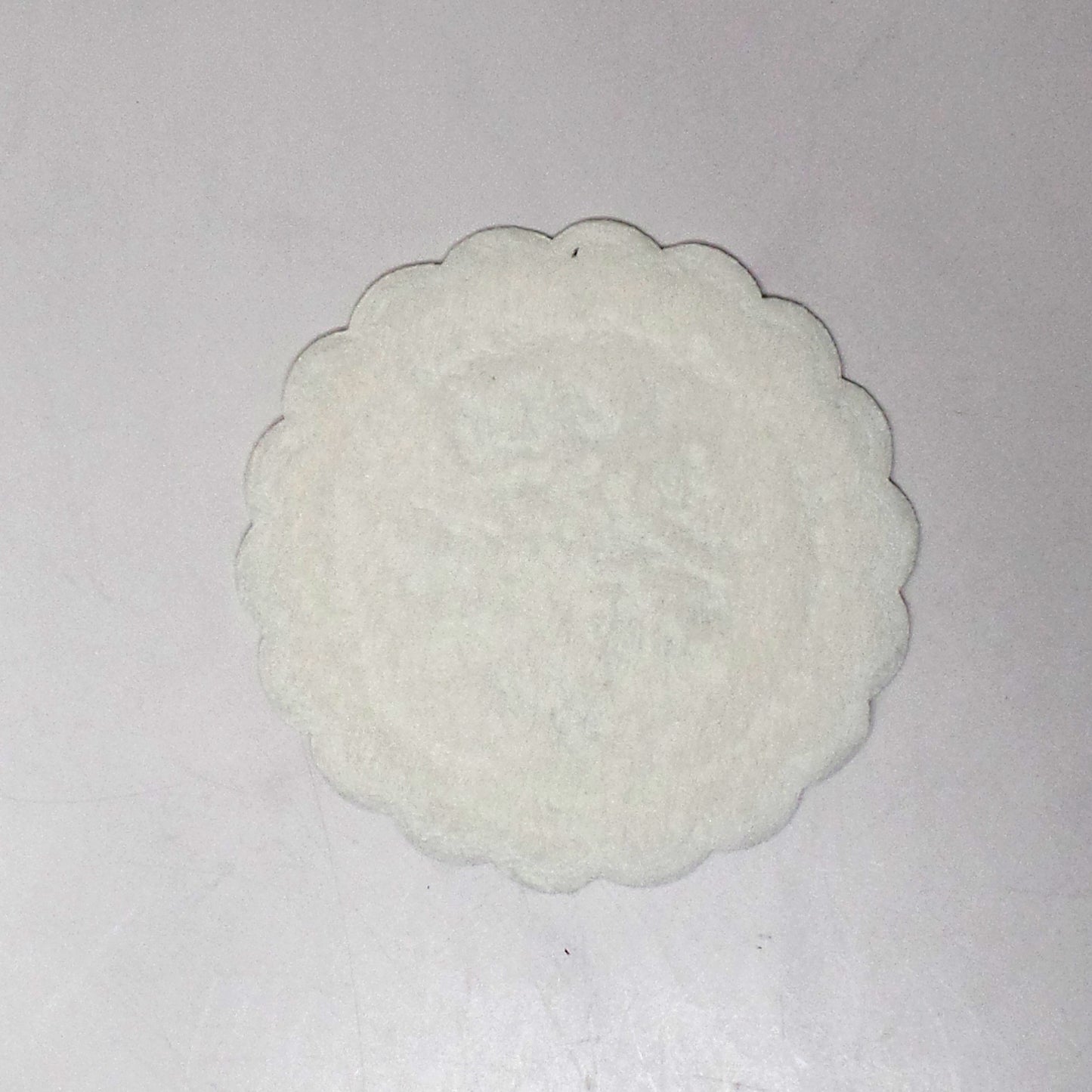 Vintage English Paper Coasters with Green Flowers, set of 15 (1950s)