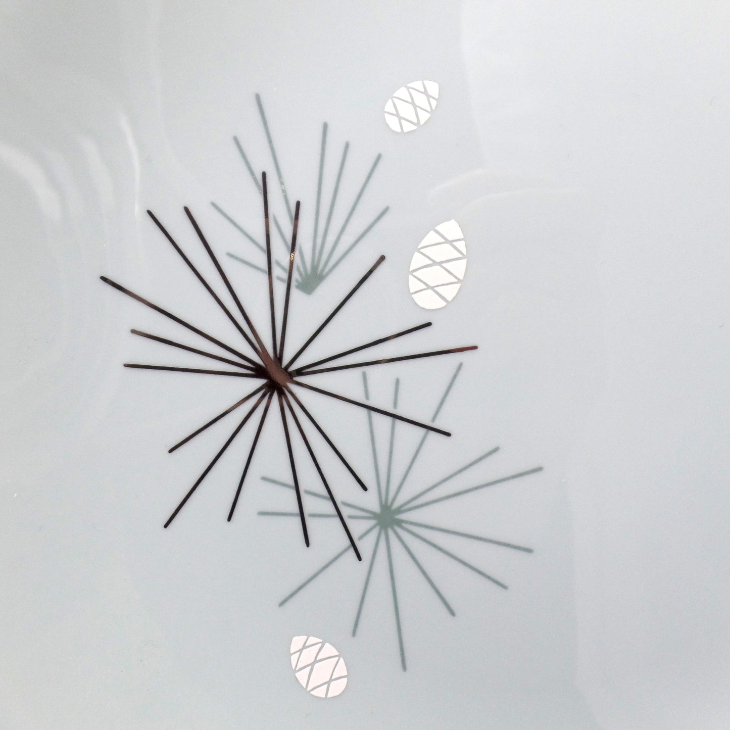 Vintage Franciscan Fine China MCM Silver Pine Salad Plate (1955-58)