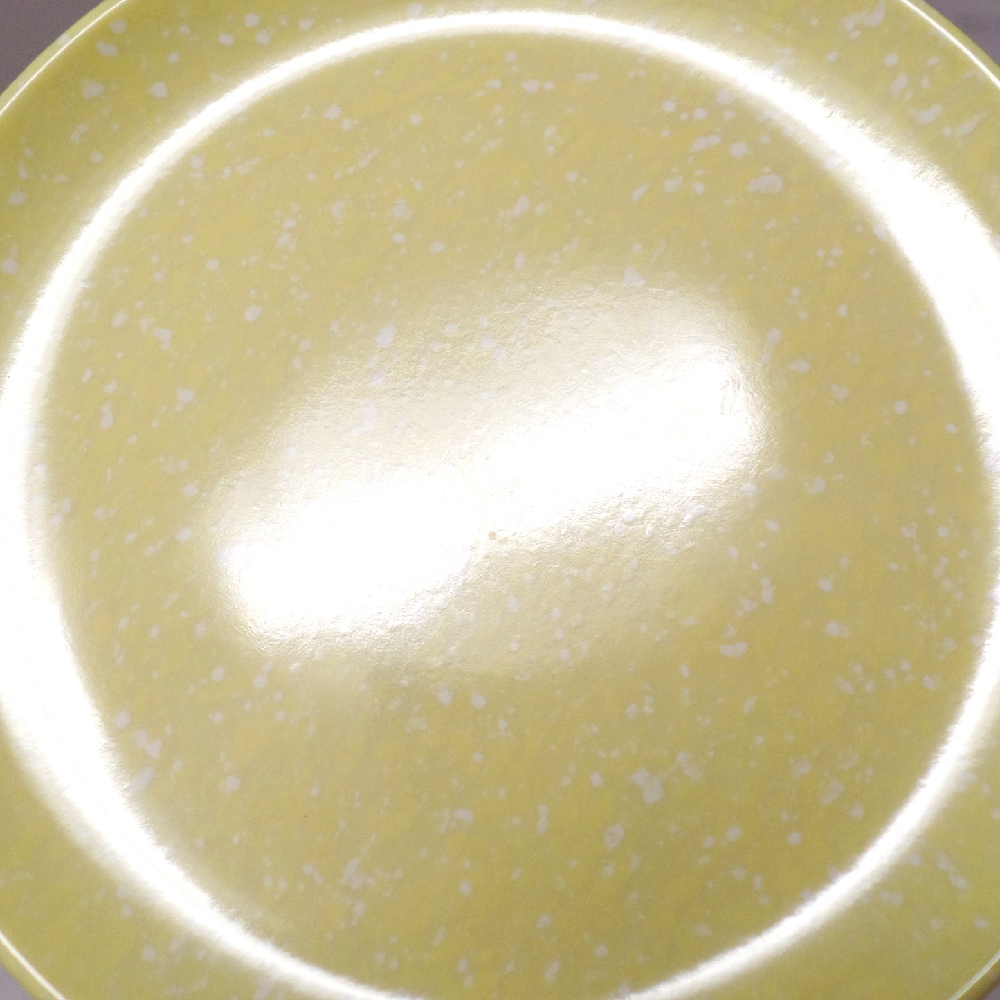 Vintage Joan Luntz Gaiety Melmac 6” Plates, Speckled Yellow - set of 2 (1950s)