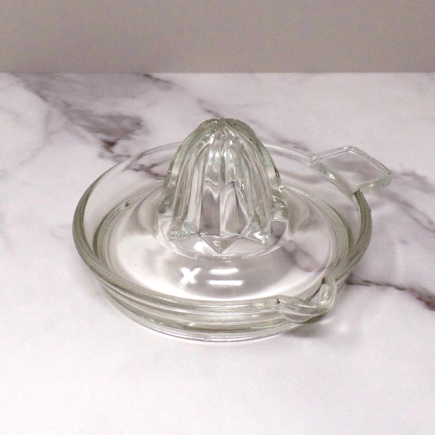 Vintage Lemon / Lime Juicer, Clear Glass (1950s)