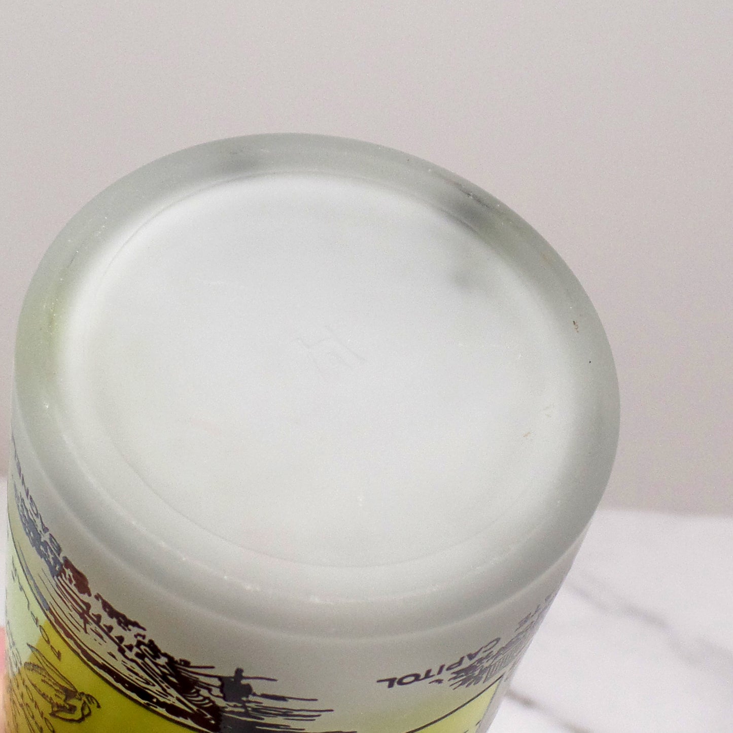 Vintage Hazel Atlas Frosted Missouri Glass, 10 oz (1950s-1960s)