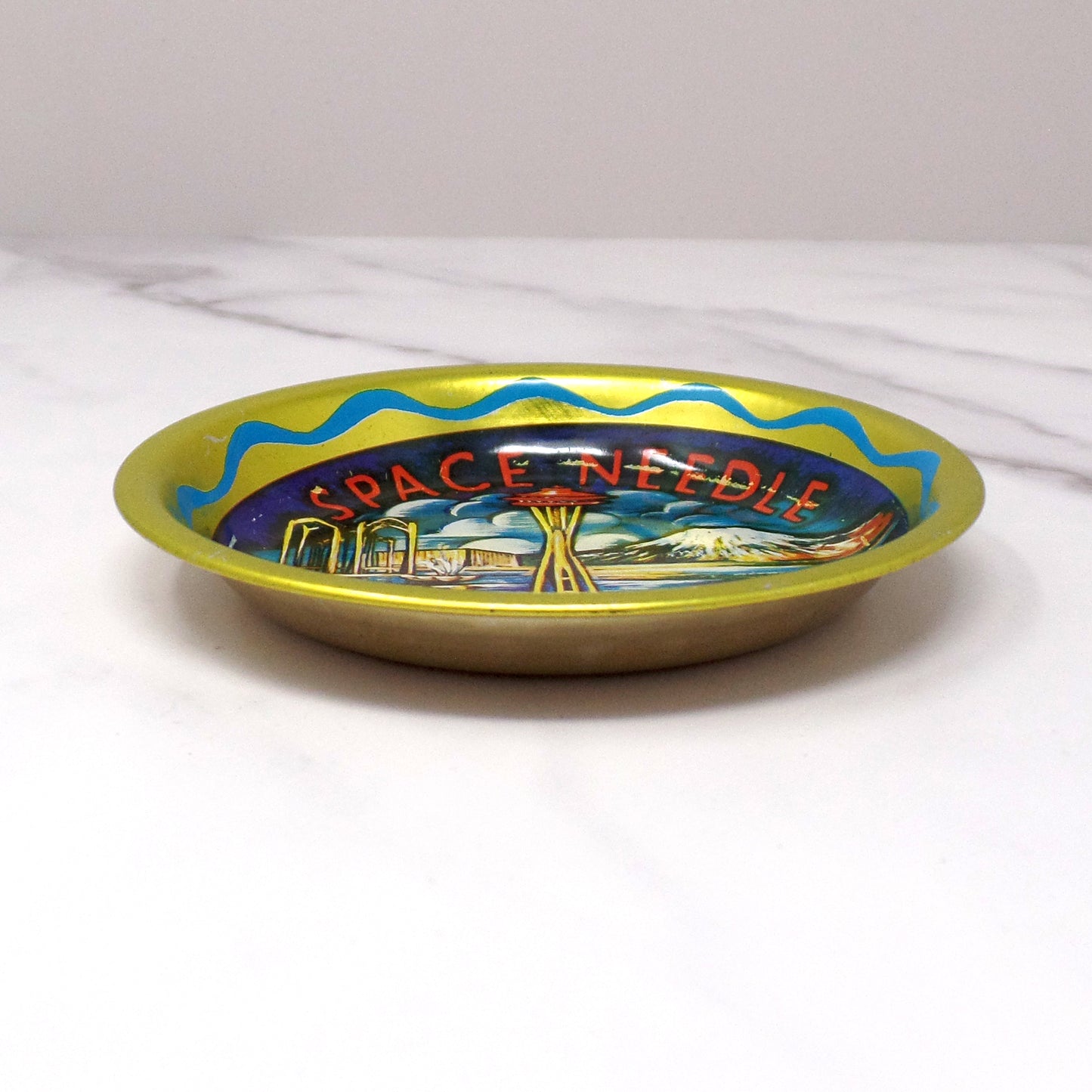 Vintage Space Needle Souvenir Coaster (1980s)