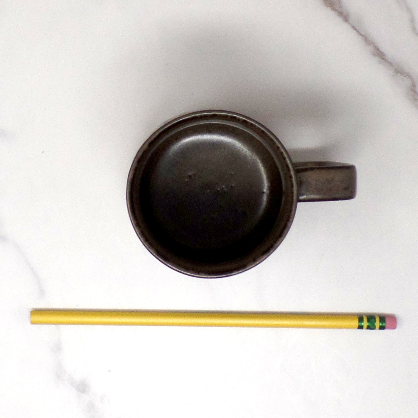 Vintage Ceramic Mug, Orange and Brown (1970s)