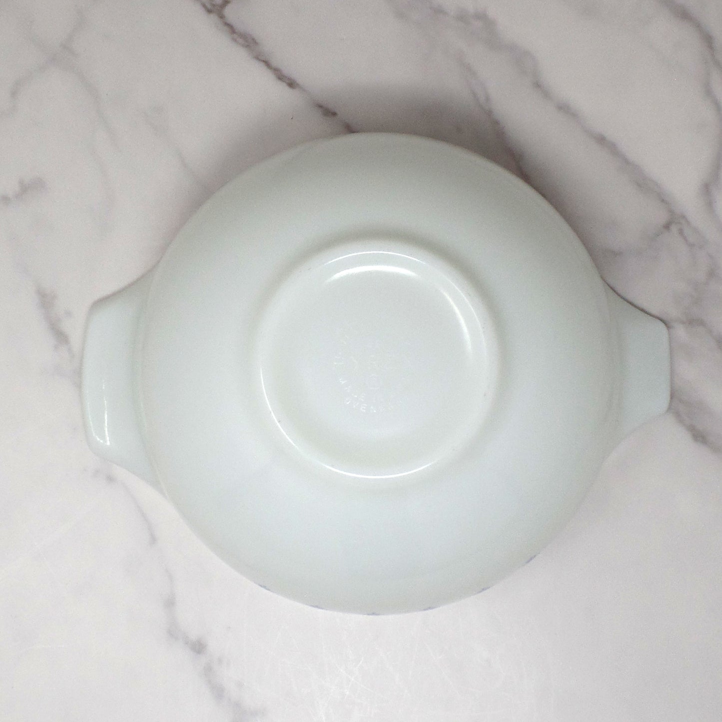 Vintage Pyrex Full Set of Four Cinderella Nesting Mixing Bowls, Snowflake Blue (441, 442, 443, 444) (1950s-1960s)