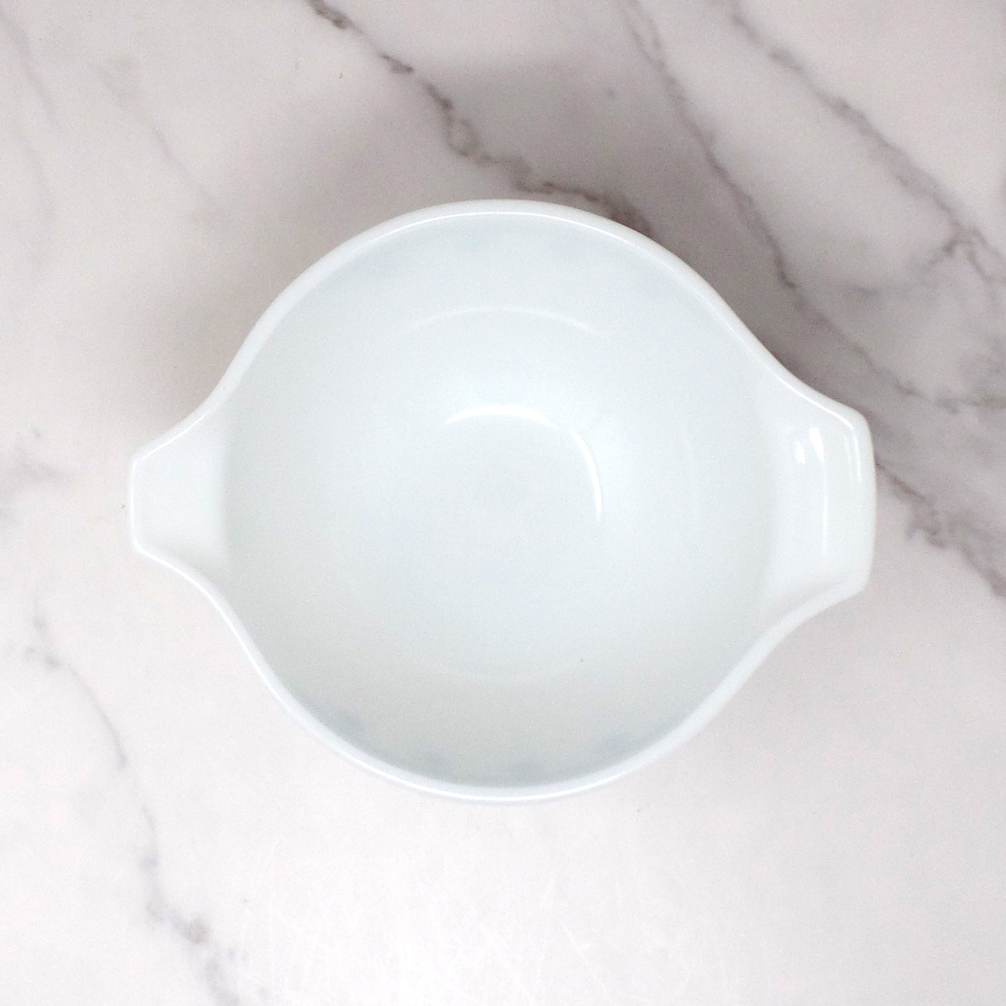 Vintage Pyrex Full Set of Four Cinderella Nesting Mixing Bowls, Snowflake Blue (441, 442, 443, 444) (1950s-1960s)