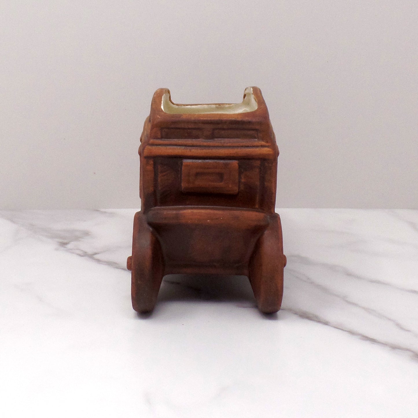 Vintage Ceramic Stagecoach Planter, made in Japan (1970s)