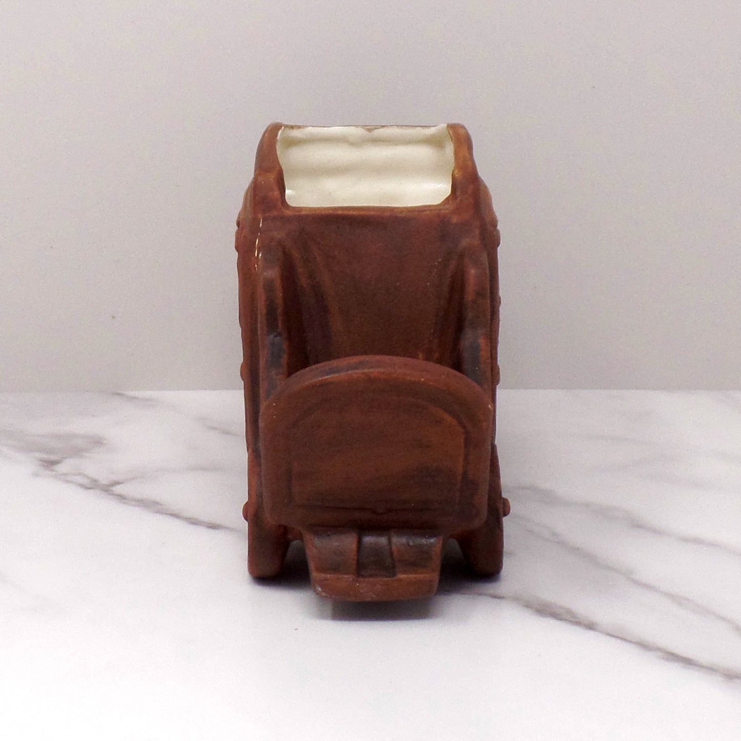 Vintage Ceramic Stagecoach Planter, made in Japan (1970s)