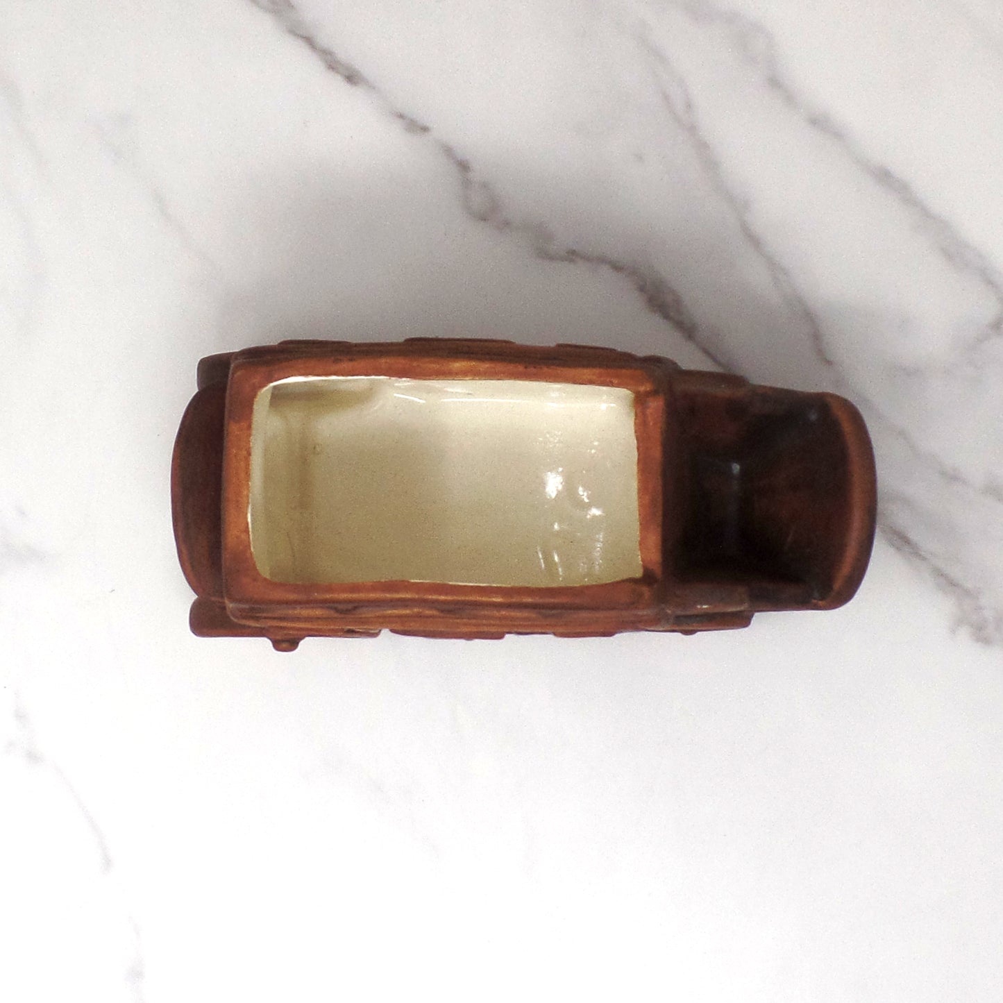 Vintage Ceramic Stagecoach Planter, made in Japan (1970s)
