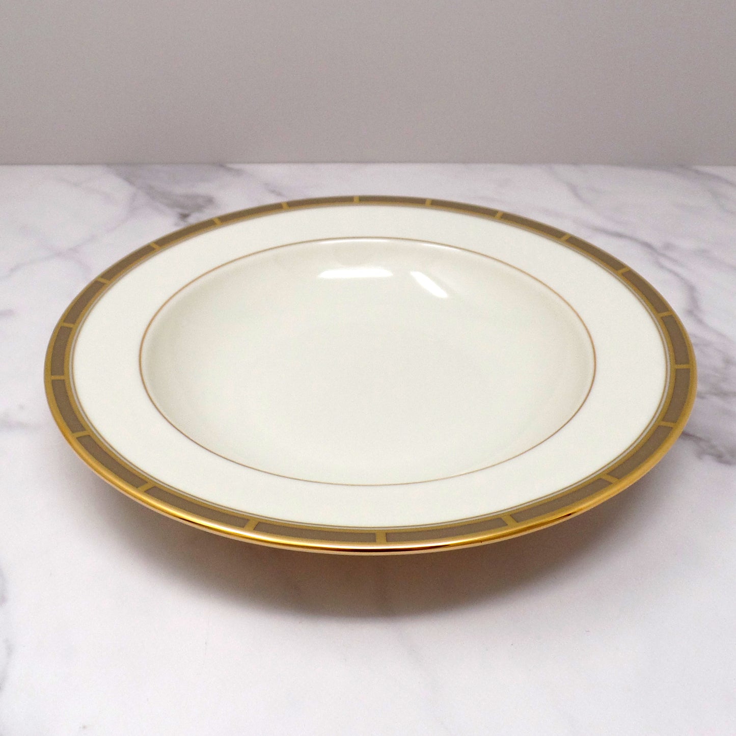 Vintage Lenox Bone China Desert Vista 9" Rimmed Soup / Pasta Bowl (2005-2008)