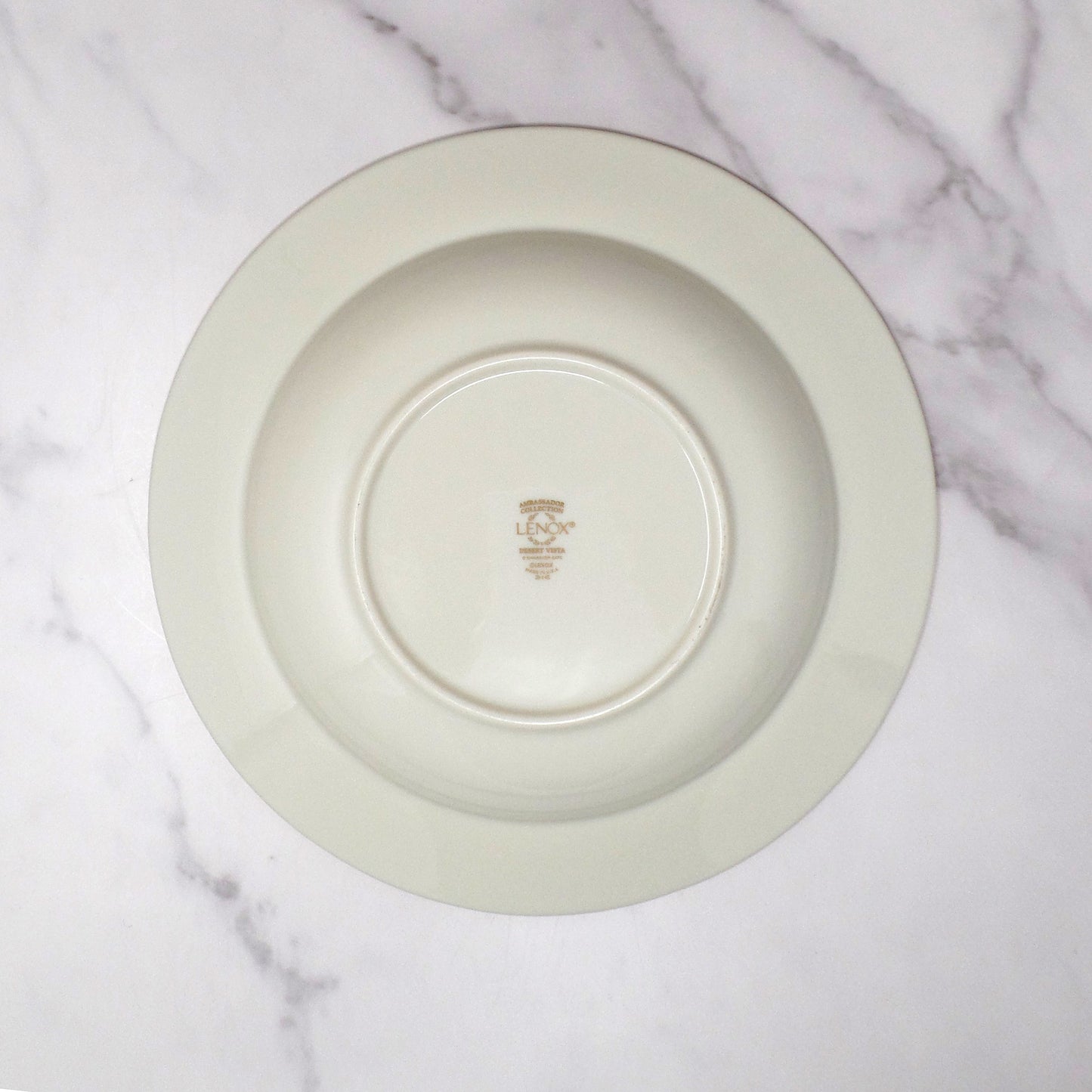 Vintage Lenox Bone China Desert Vista 9" Rimmed Soup / Pasta Bowl (2005-2008)