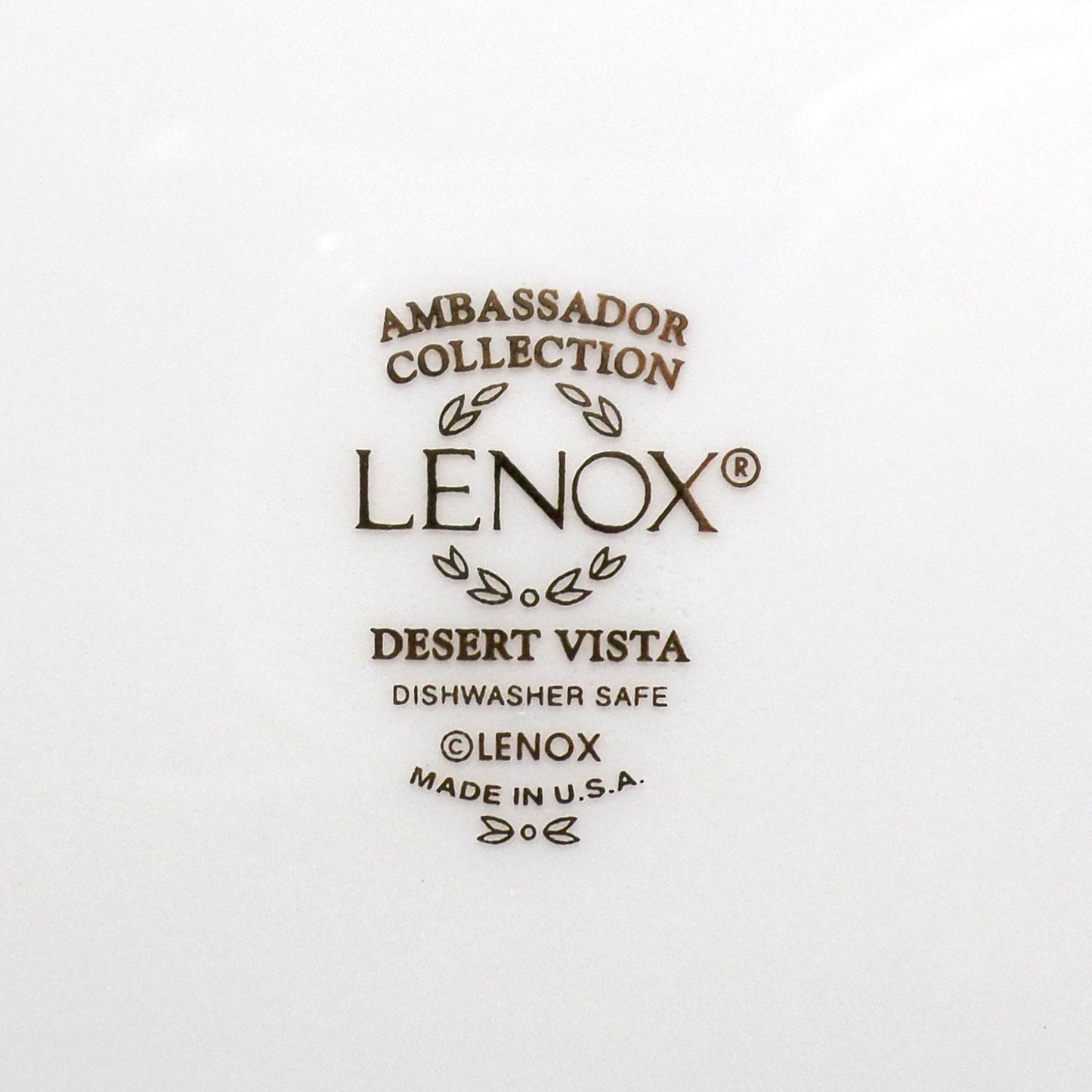Vintage Lenox Bone China Desert Vista Dinner Plate (2005-2008)