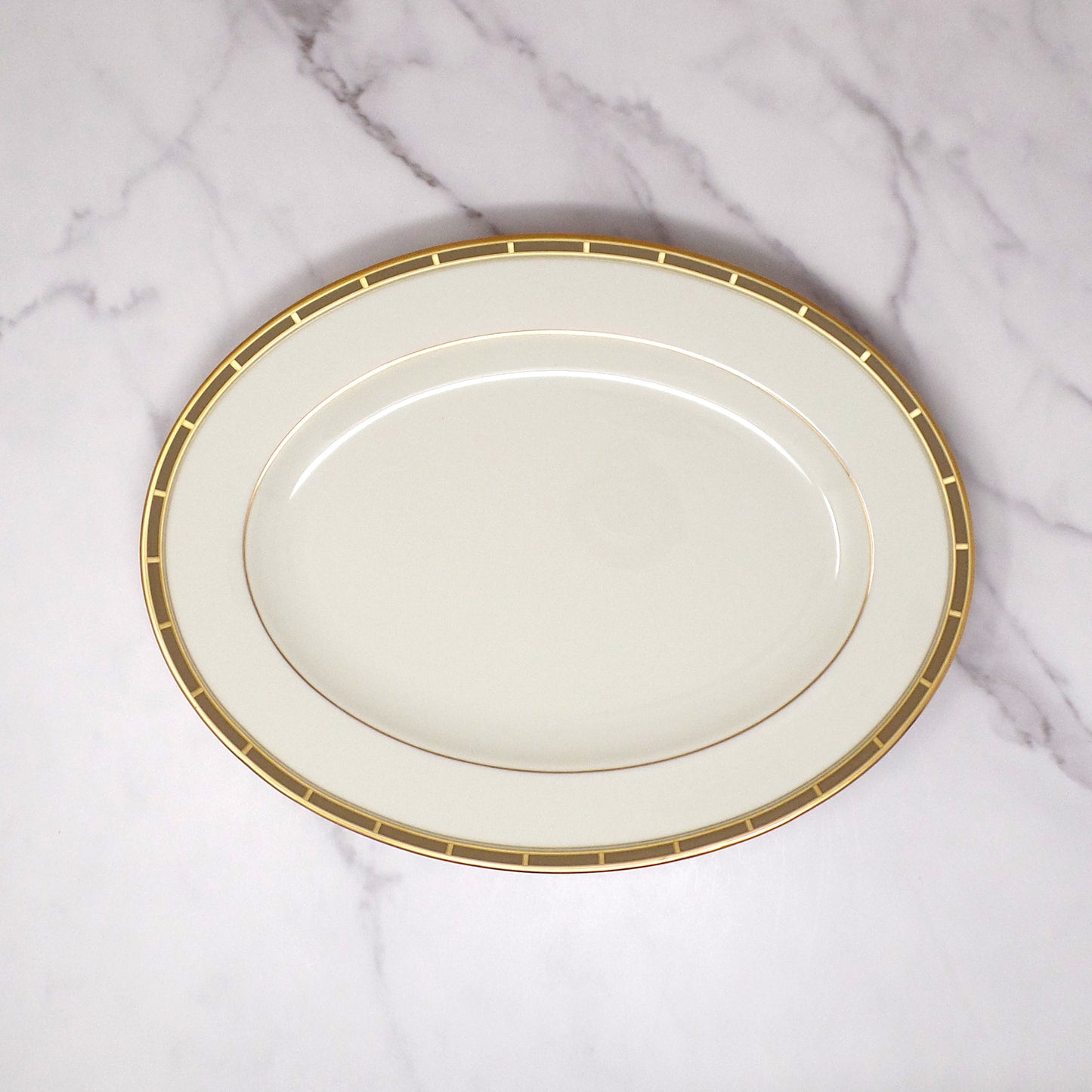 Vintage Lenox Bone China Desert Vista Oval Serving Platter (2005-2008)