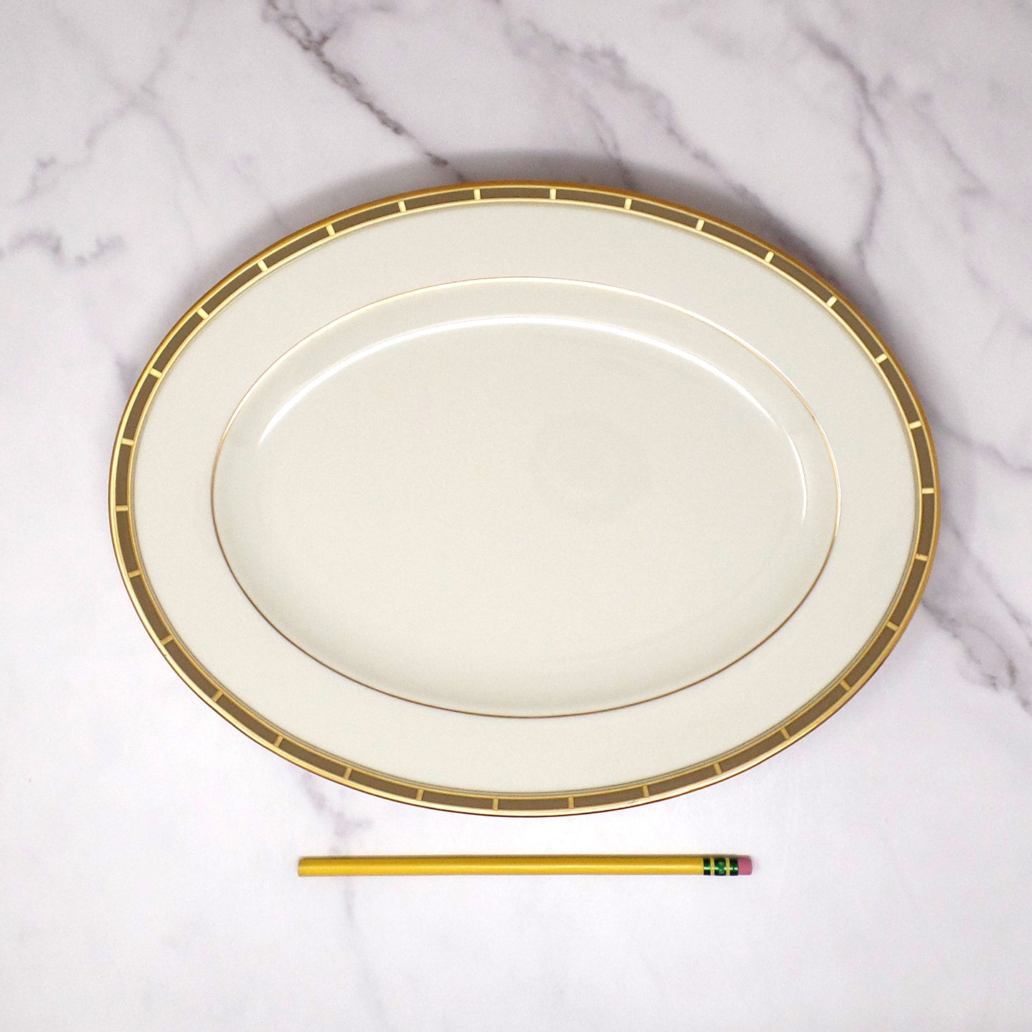 Vintage Lenox Bone China Desert Vista Oval Serving Platter (2005-2008)