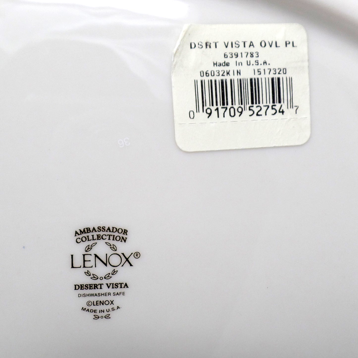 Vintage Lenox Bone China Desert Vista Oval Serving Platter (2005-2008)