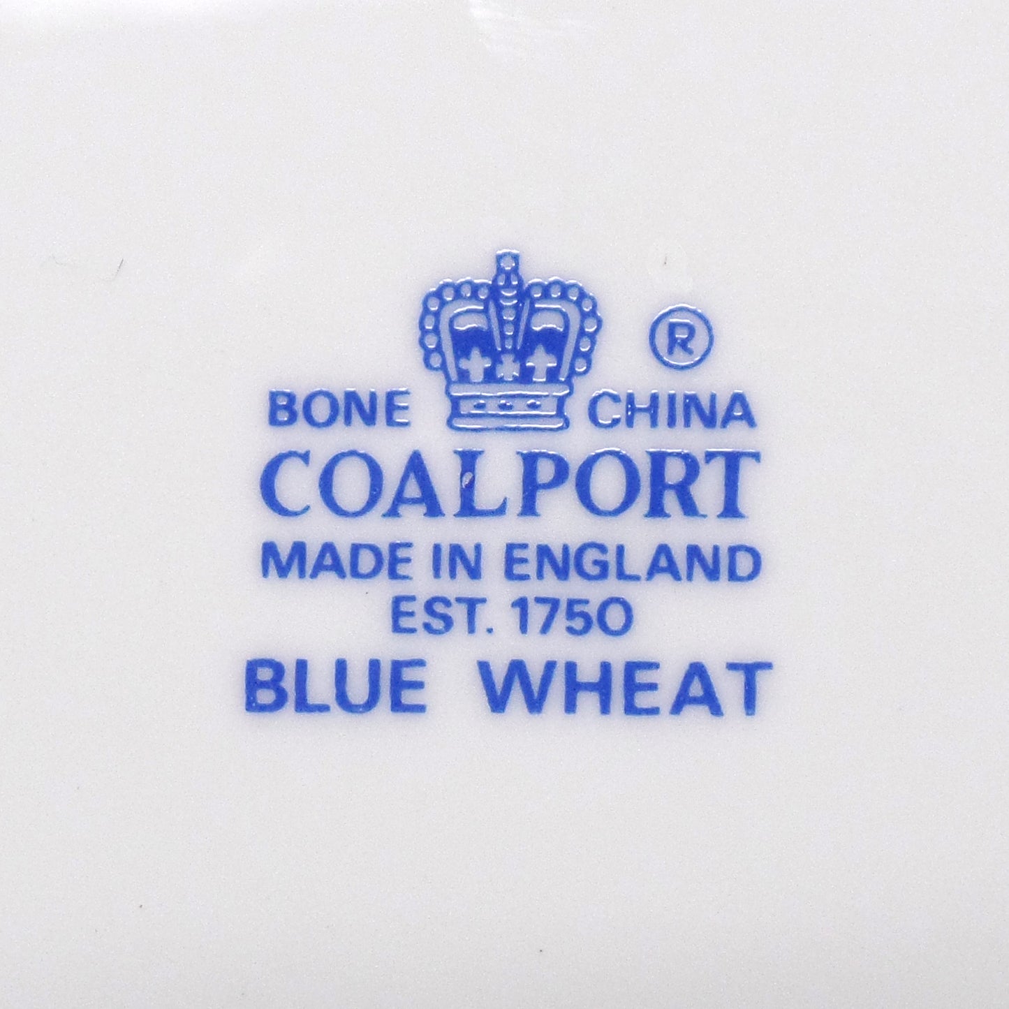 Vintage Coalport Bone China Blue Wheat Rimmed Soup Bowl (1972-93)