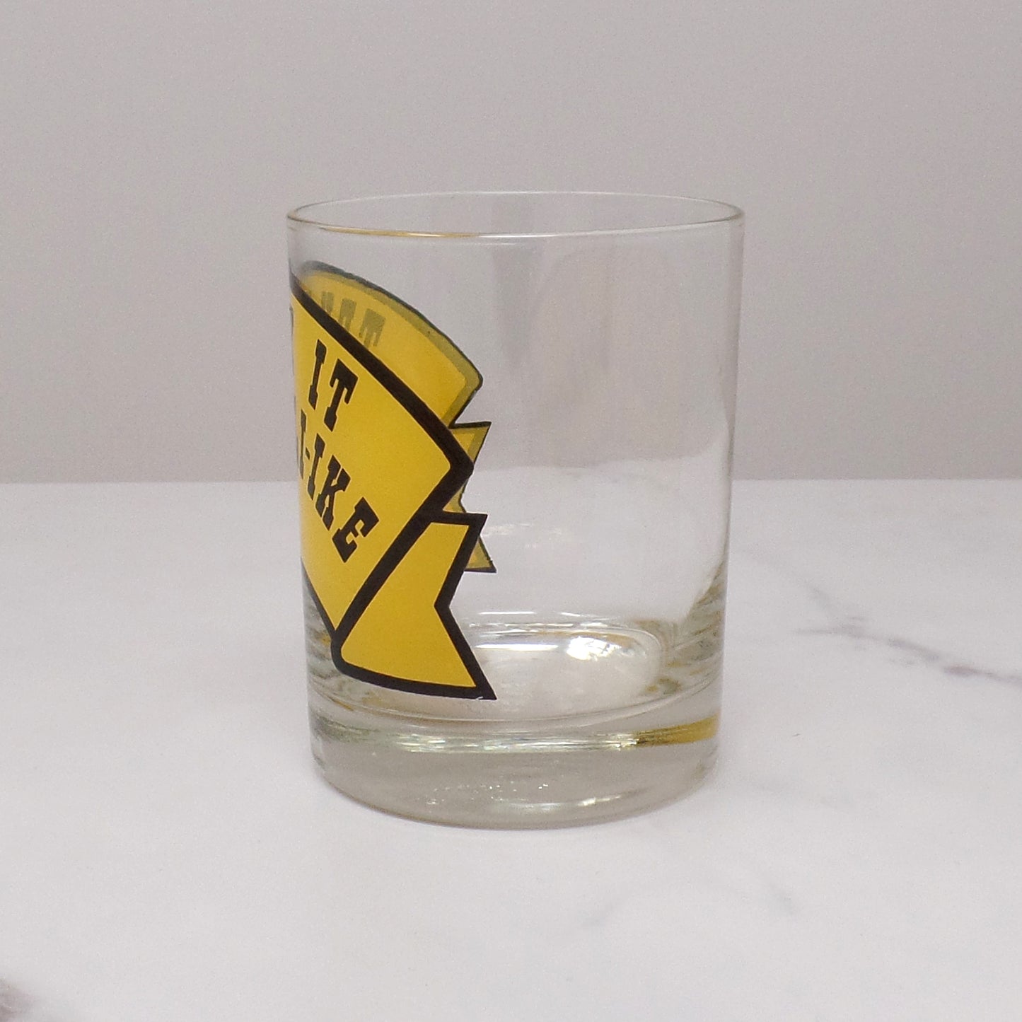Vintage 12 oz "Try-y-y It, You'll Li-i-ke It" Old Fashioned Glass (1970s)