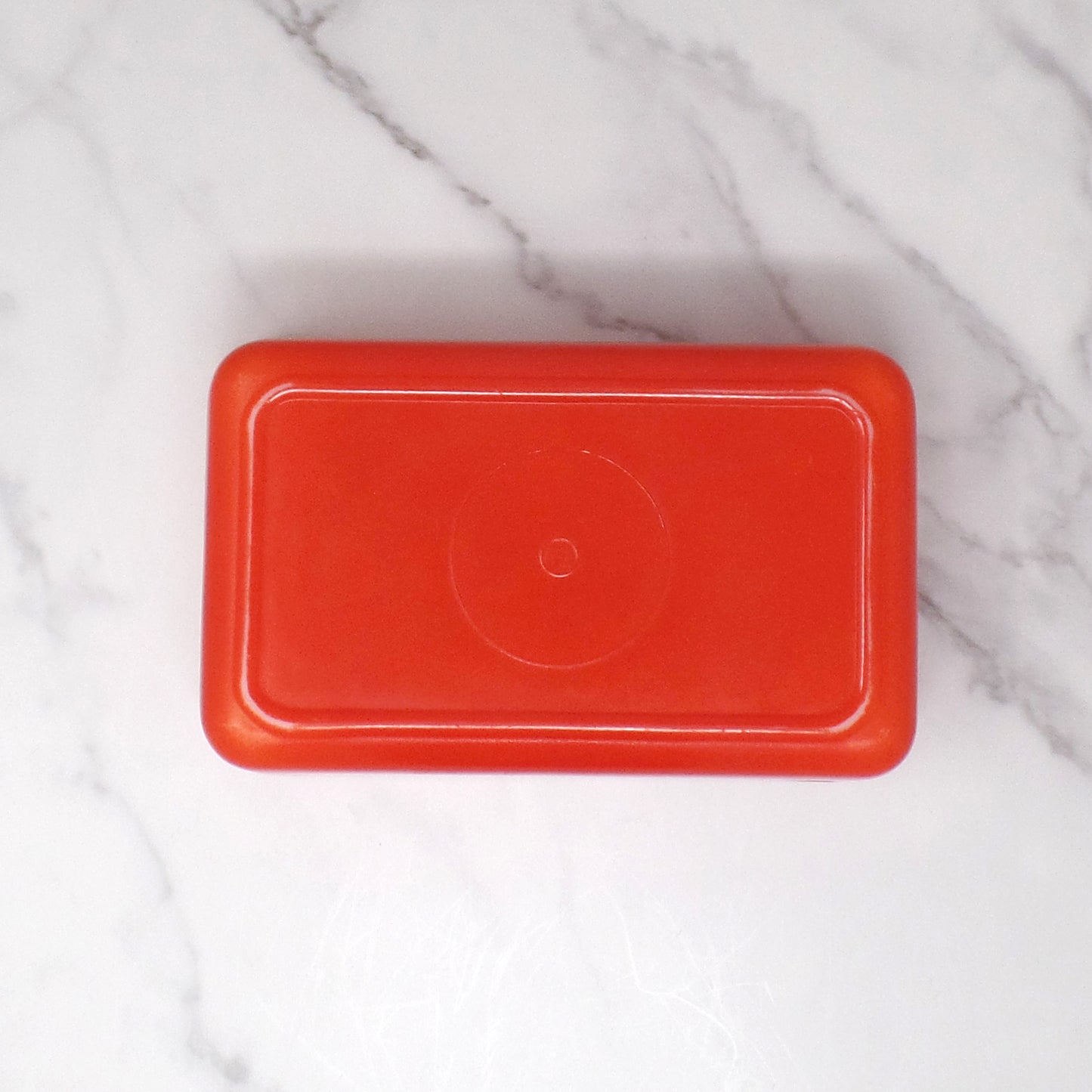 Vintage McKee Red Refrigerator Dish, No Lid (1960s)