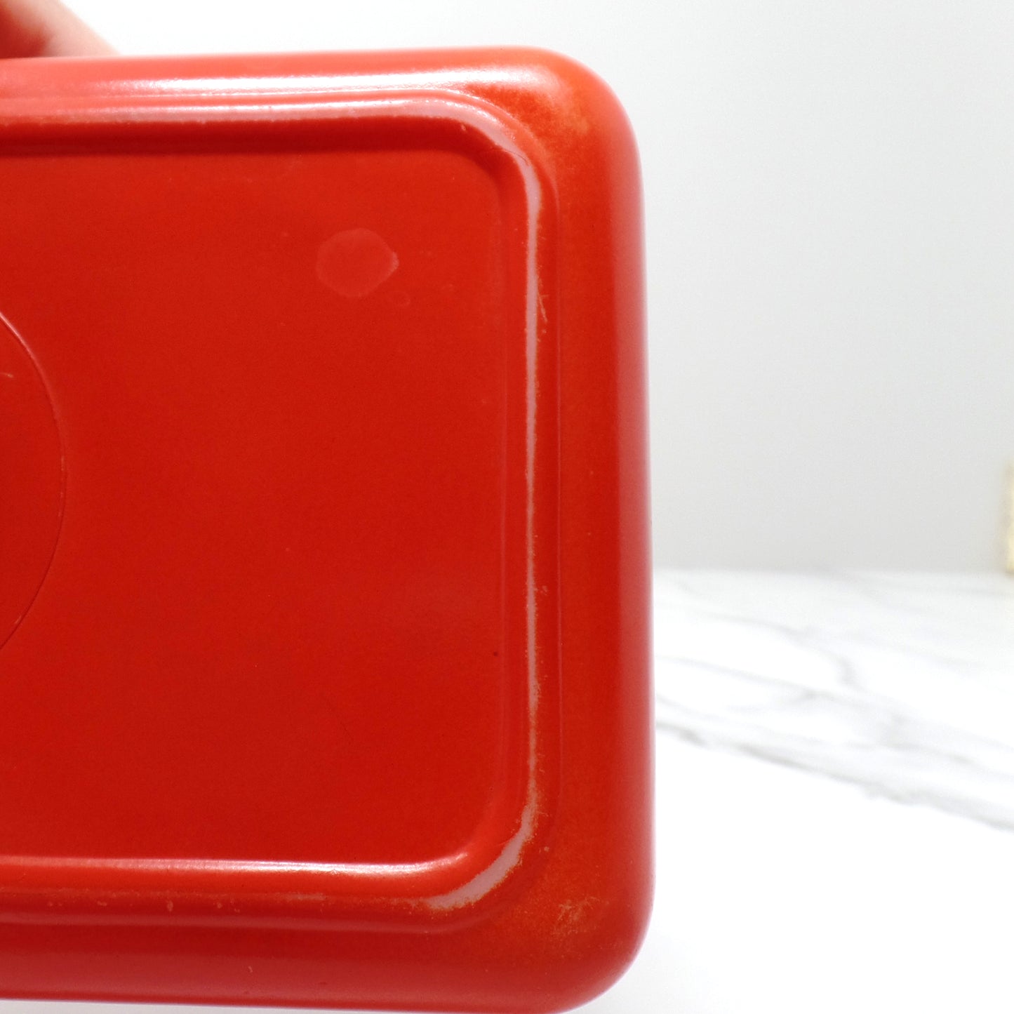 Vintage McKee Red Refrigerator Dish, No Lid (1960s)
