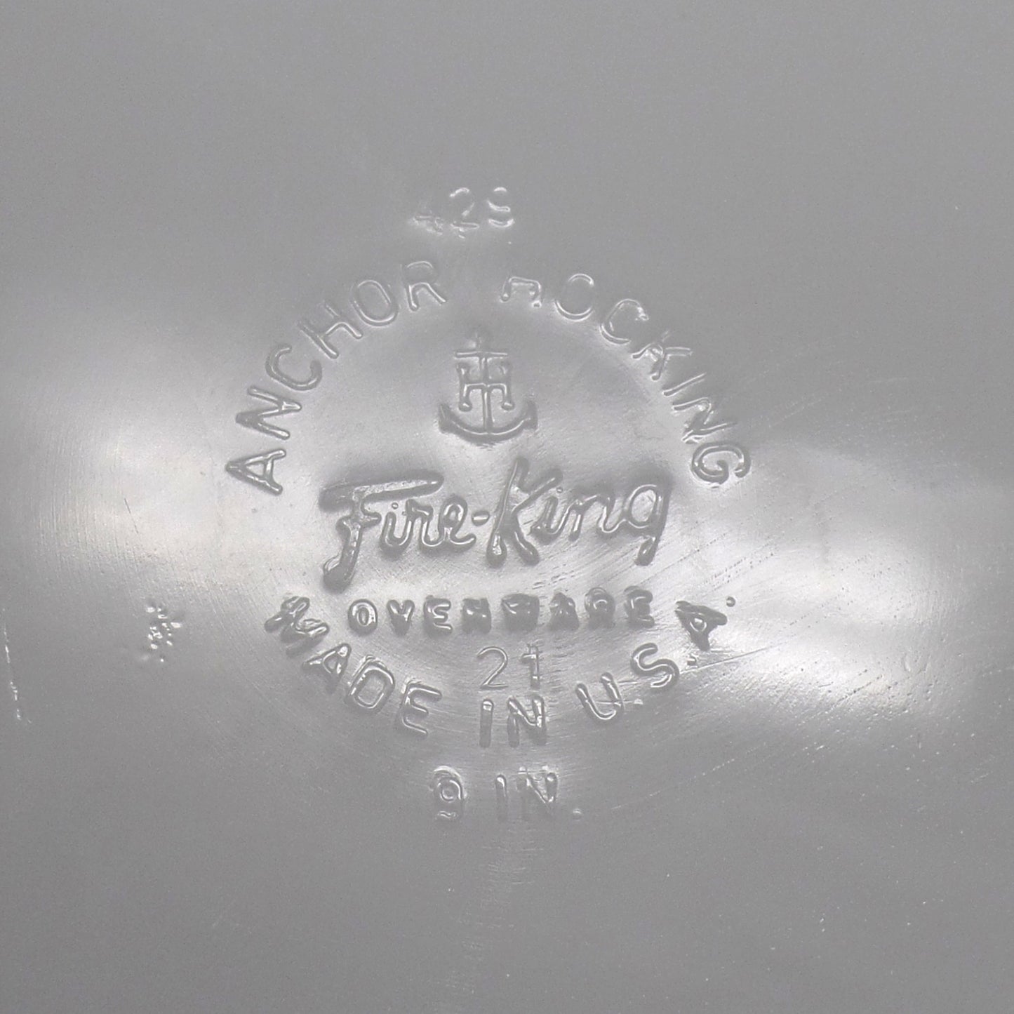 Vintage Fire King 9 Inch Round Casserole (429) - Candle Glow (1967-72)