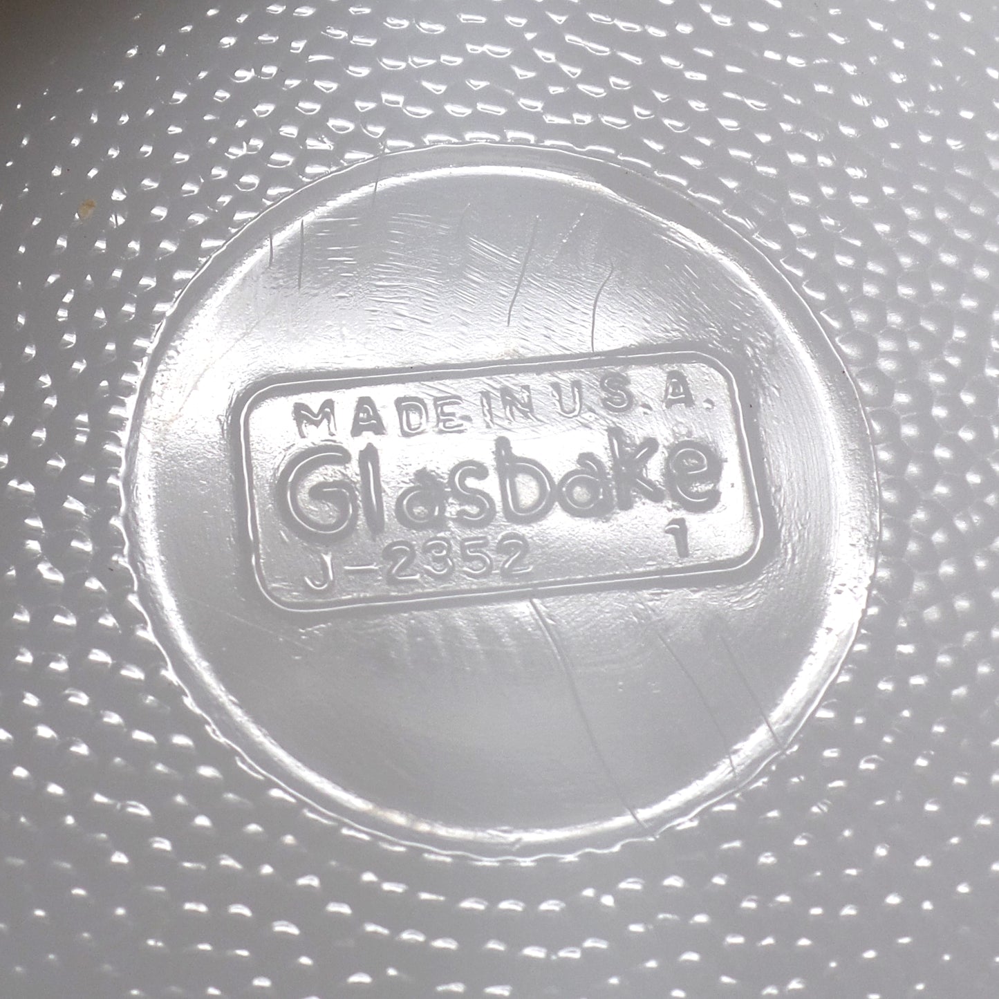 Vintage Glasbake Divided Casserole Dish (J-2352) - Brown Vegetable Medley (1961-83)