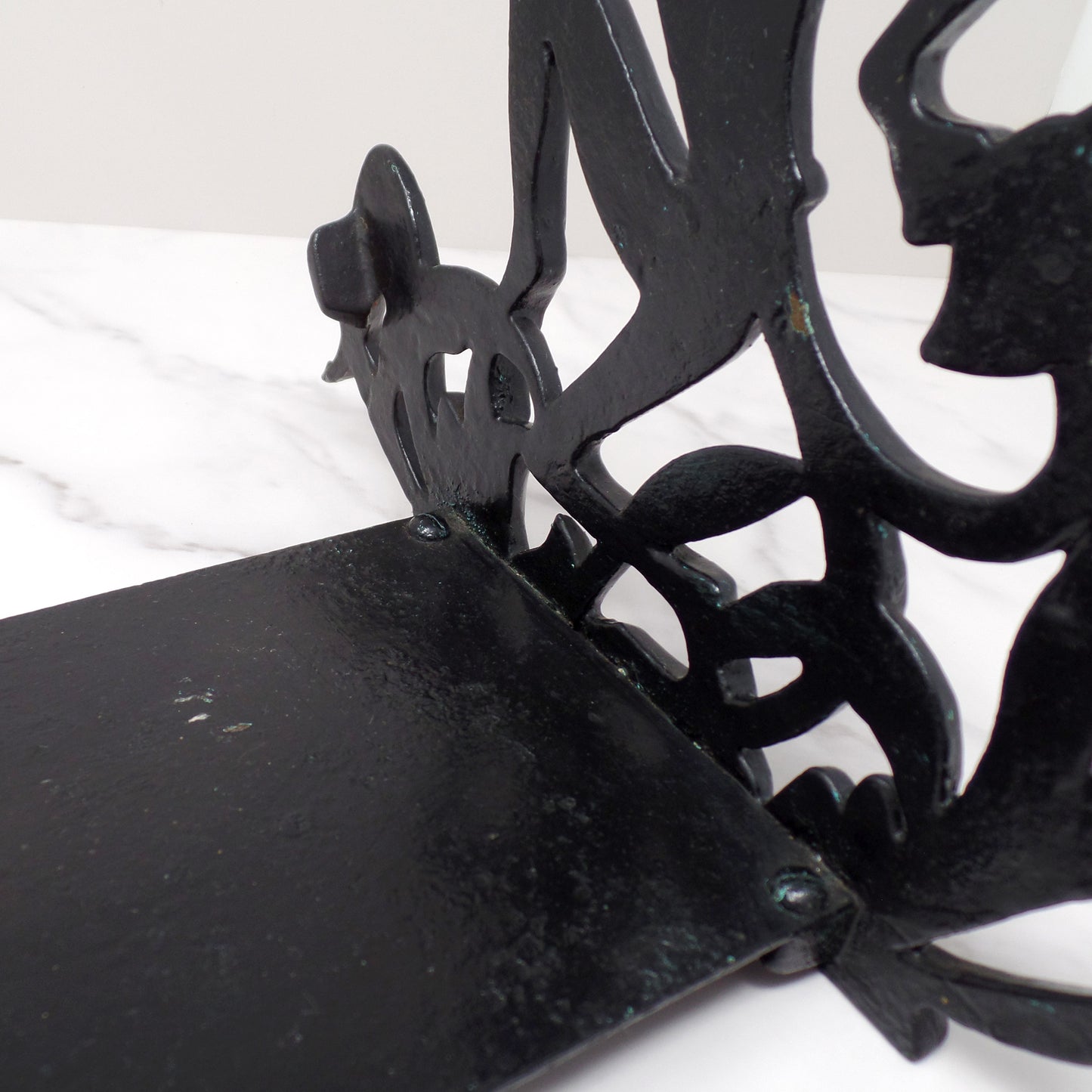 Vintage Dancing Frogs Cast Iron Art Deco Fishbowl Stand / Rack (1920s-1930s)