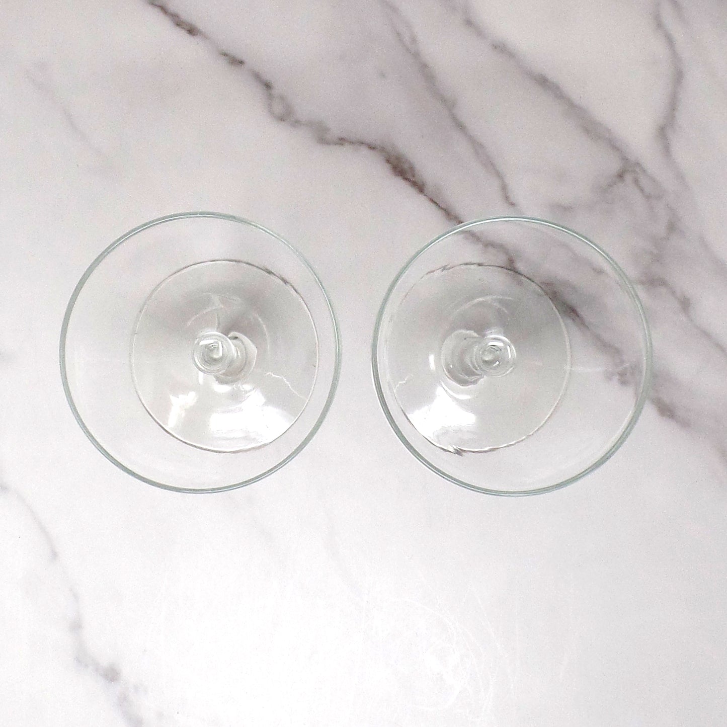 Vintage Libbey Knob Hill Ball Stem Coupe Champaign Glasses, 4 oz - Set of Two (1950s)