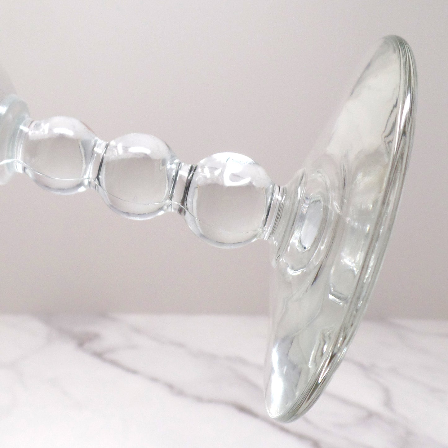 Vintage Libbey Knob Hill Ball Stem Coupe Champaign Glass, 4 oz (1950s) - Factory Flaw in Stem