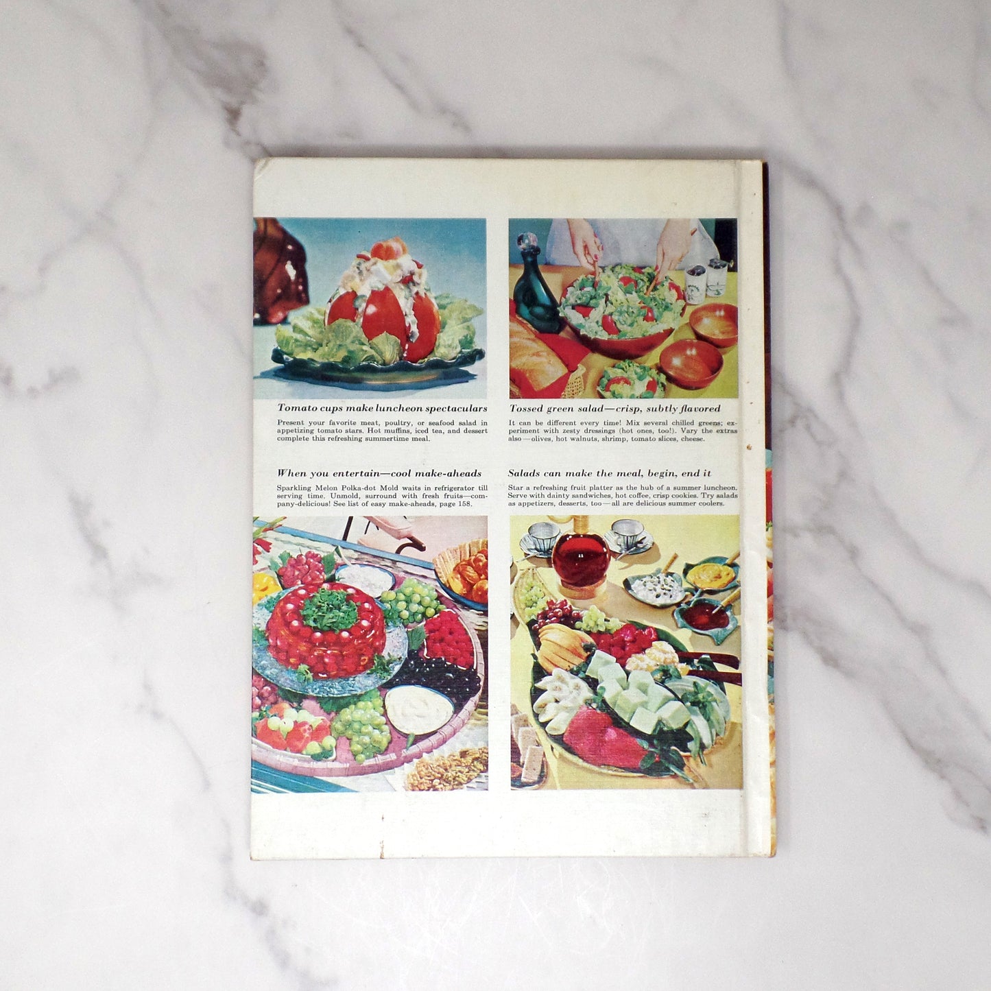 Vintage Cookbook - Book, Better Homes & Gardens Salad Book (1968)
