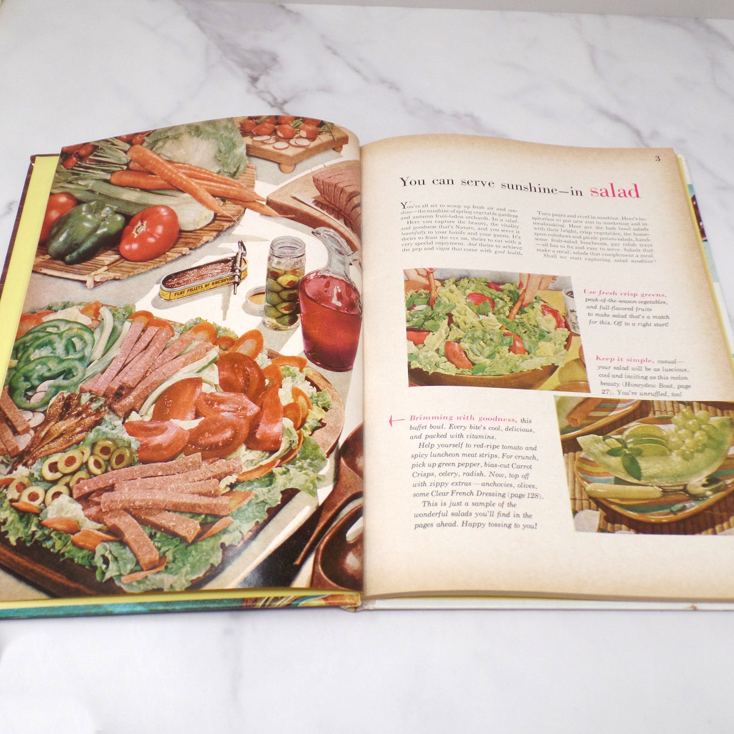 Vintage Cookbook - Book, Better Homes & Gardens Salad Book (1968)