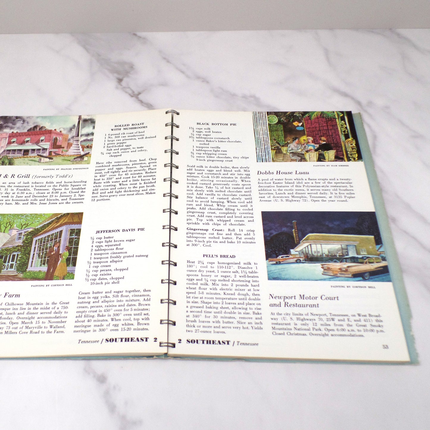 Vintage Cookbook - The New Ford Treasury of Favorite Recipes from Famous Restaurants (1963)