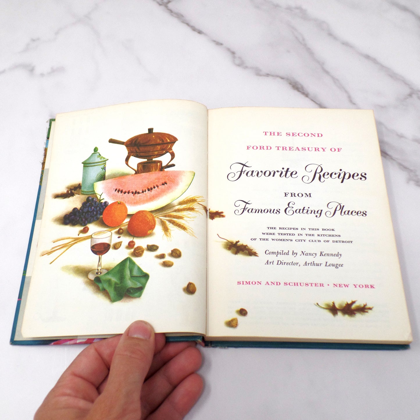 Vintage Cookbook - Ford Treasury of Favorite Recipes from Famous Eating Places (vol 2) (1954)