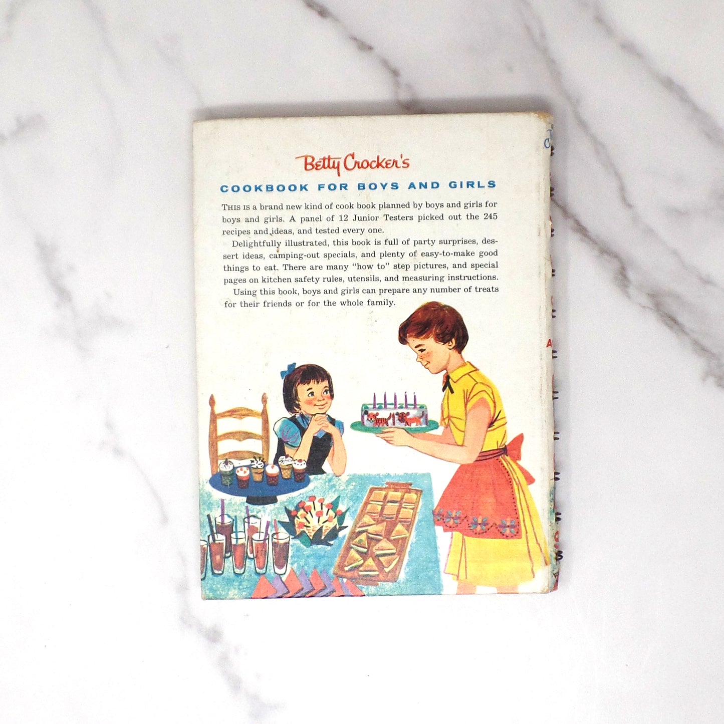 Vintage Cook Book, Betty Crocker's Cookbook for Boys and Girls, 1st Edition (1957)